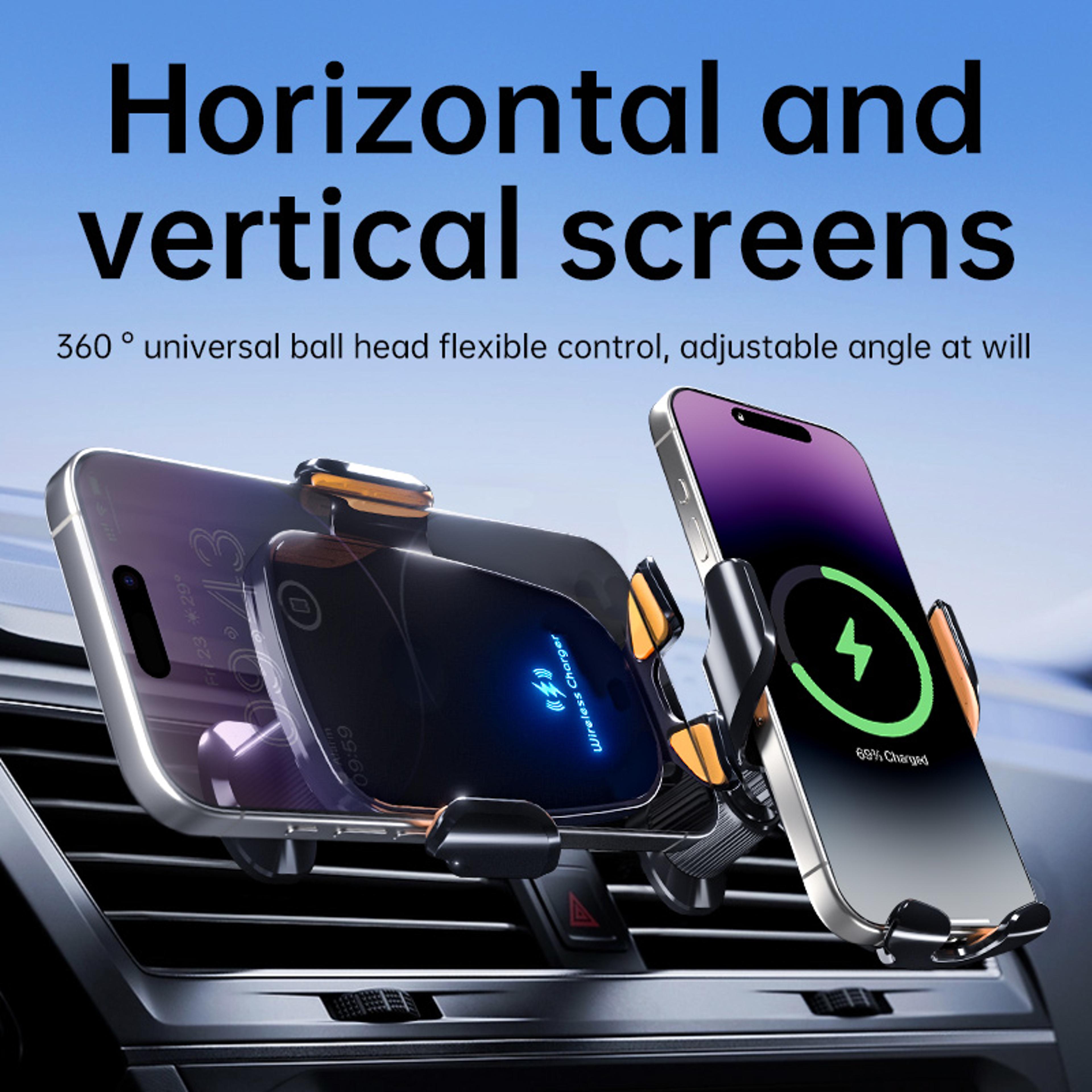 Wireless Car Charger Air Vent Phone Holder With Adjustable Mount 4
