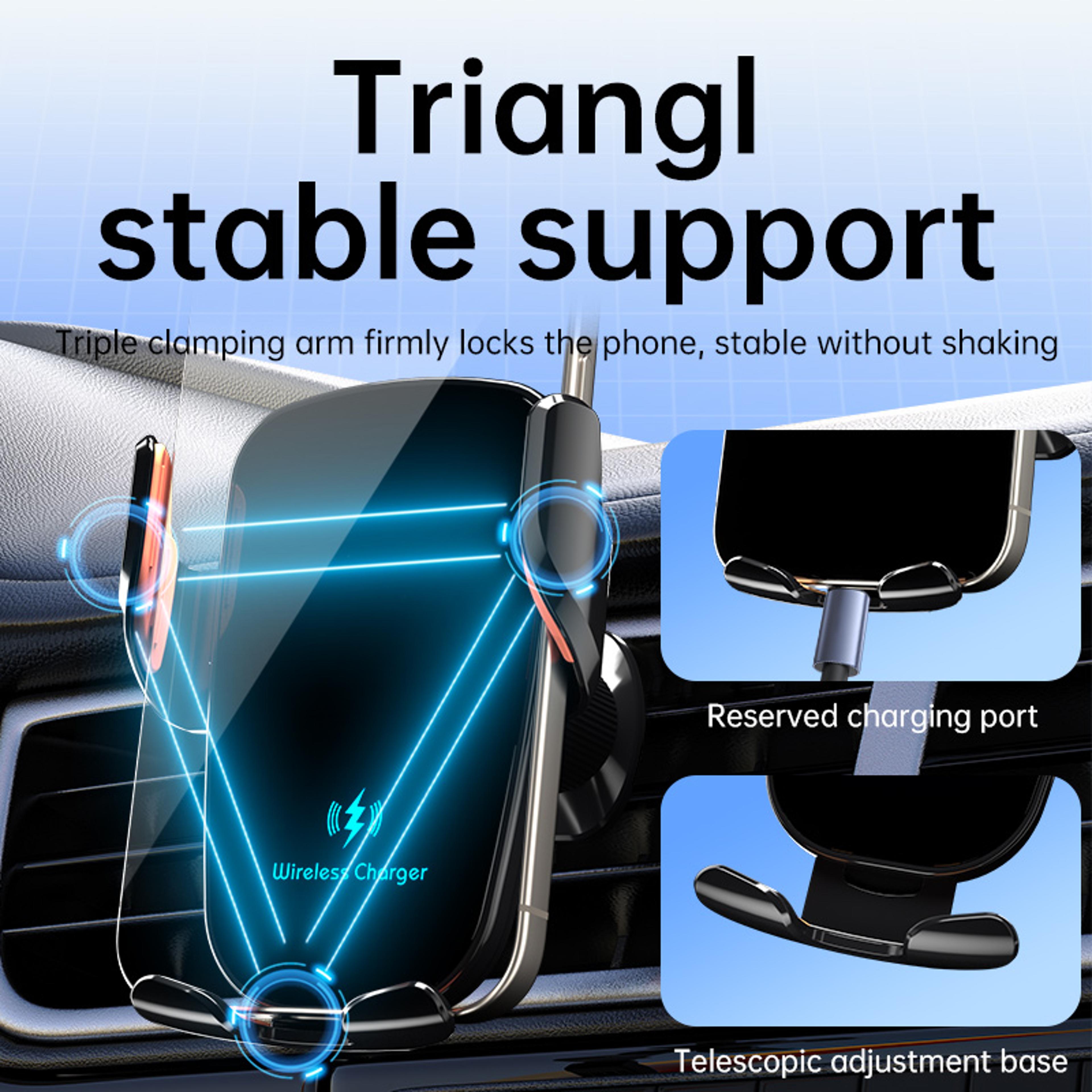Wireless Car Charger Air Vent Phone Holder With Adjustable Mount 6