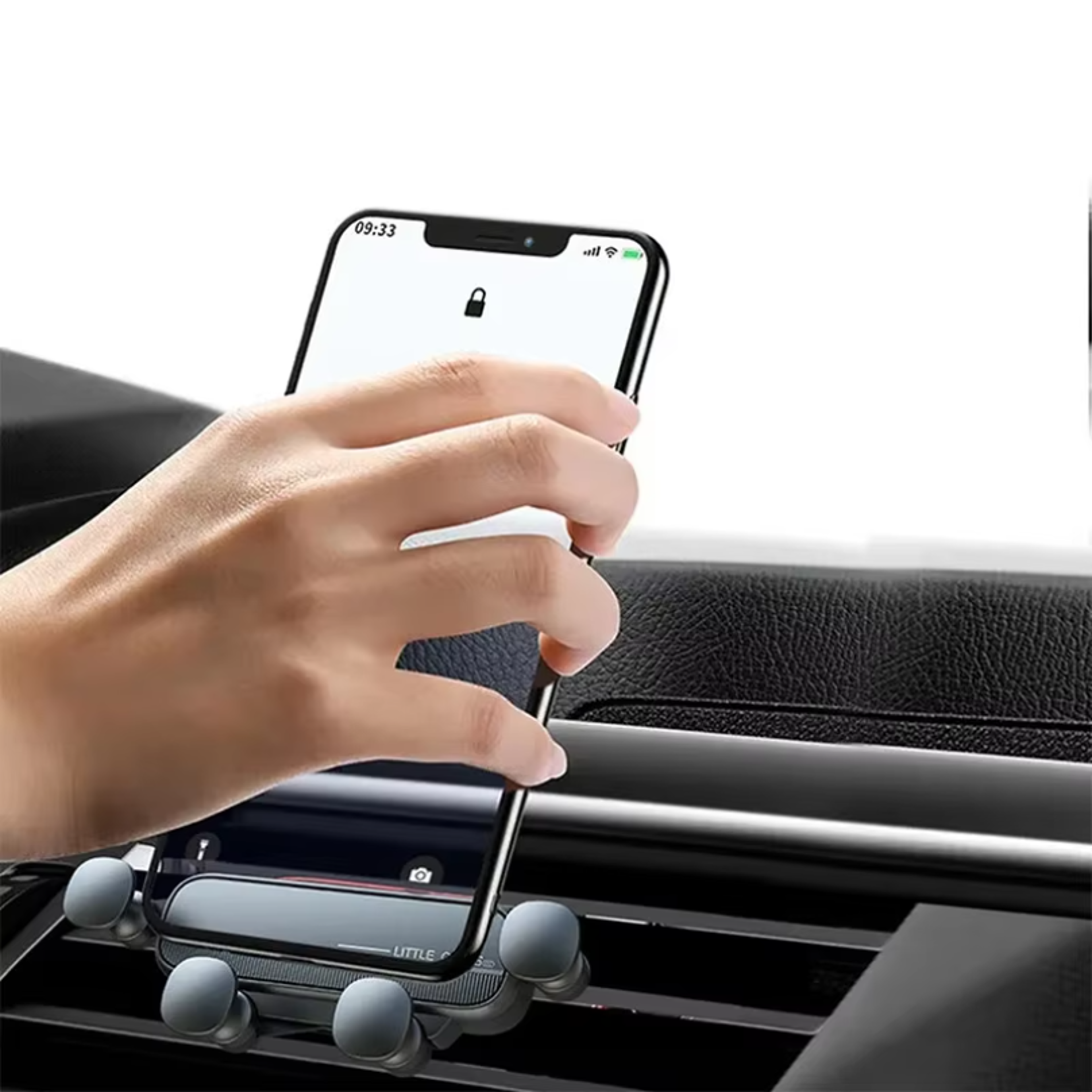Gravity Car Phone Holder Air Vent Mount With Auto Lock For Smartphones 3