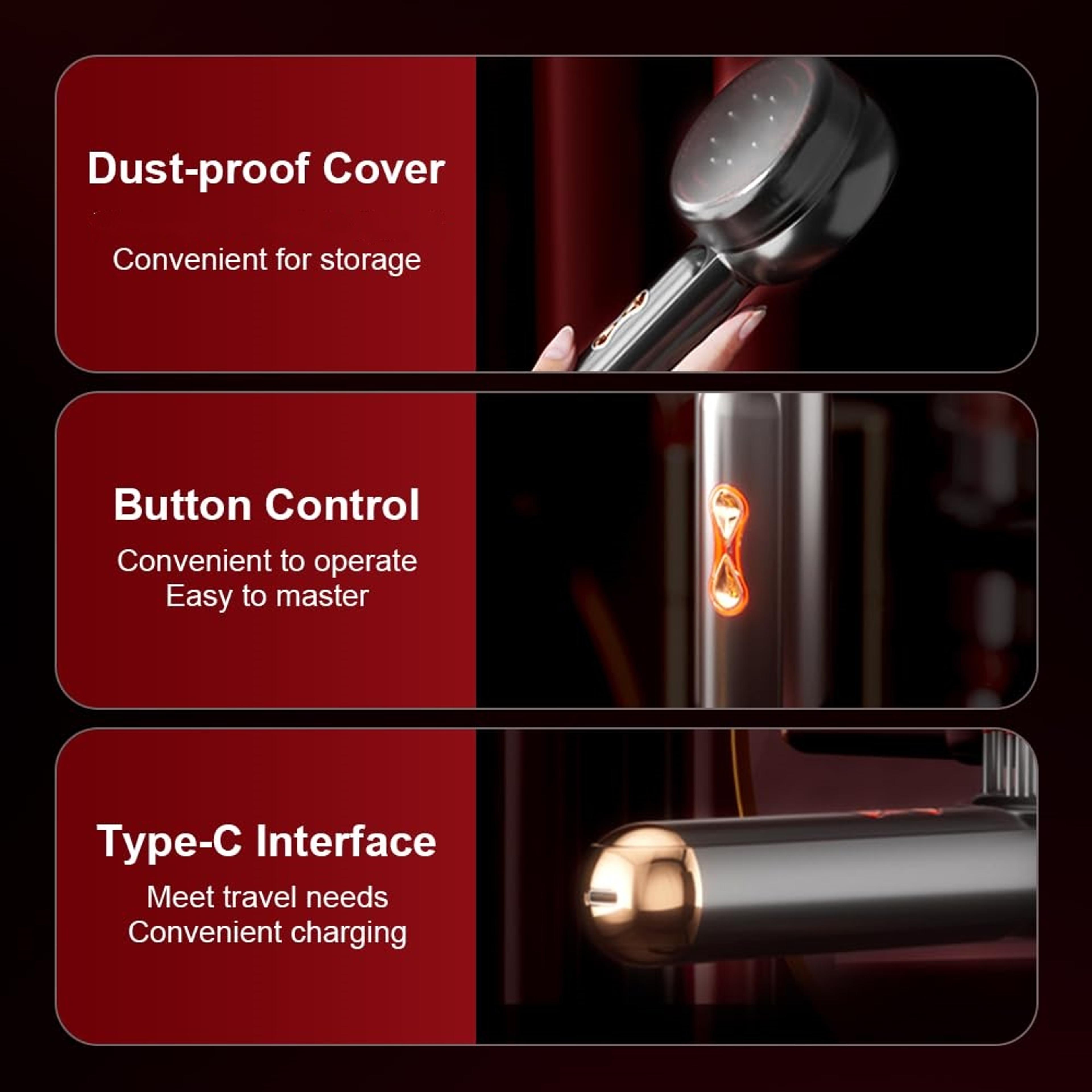 Electric Scalp Massager Comb With Red Light And Hair Oil Applicator 6