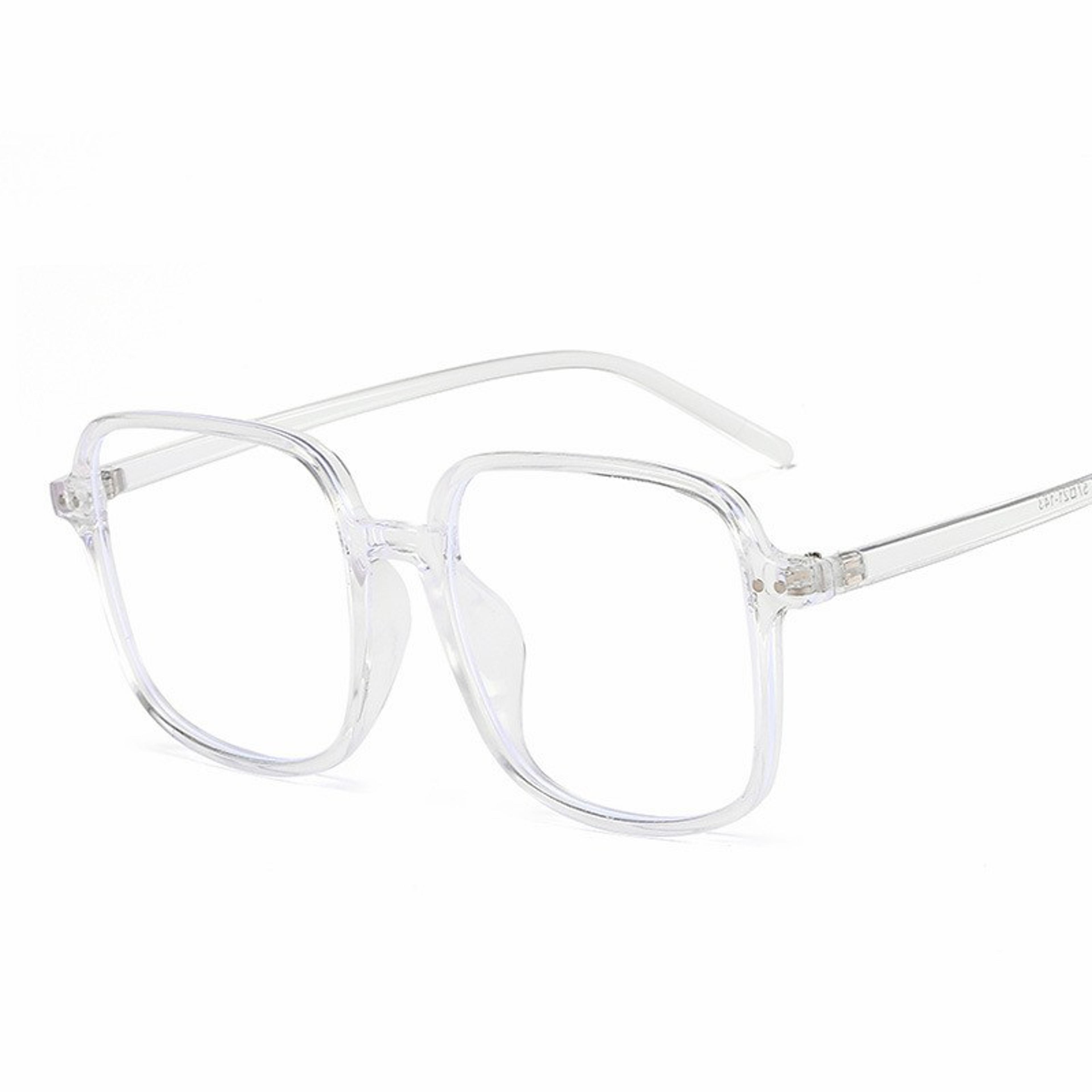 Oversized Square Blue Light Glasses Vintage Unisex Computer Eyewear 2