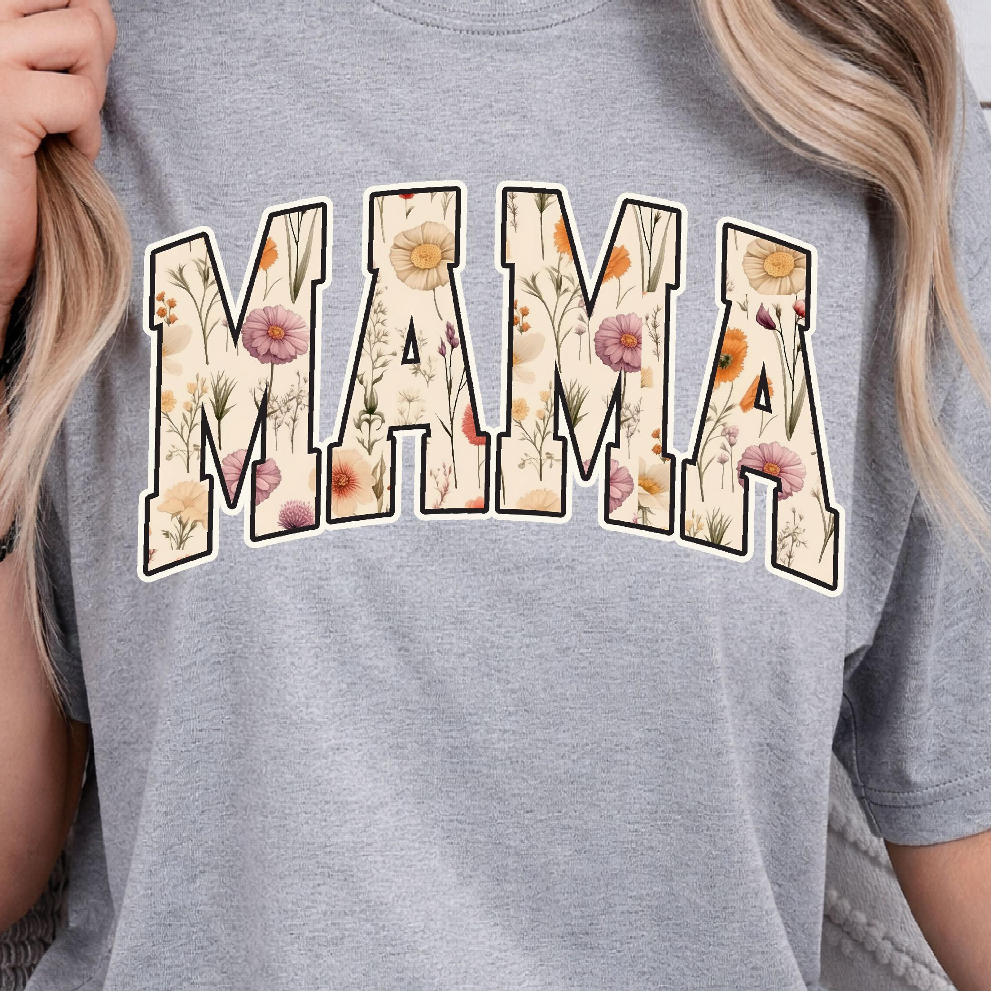 Floral Mama Crewneck Sweatshirt  Wildflower Mom Sweatshirt Cute Spring Mom Gift 4