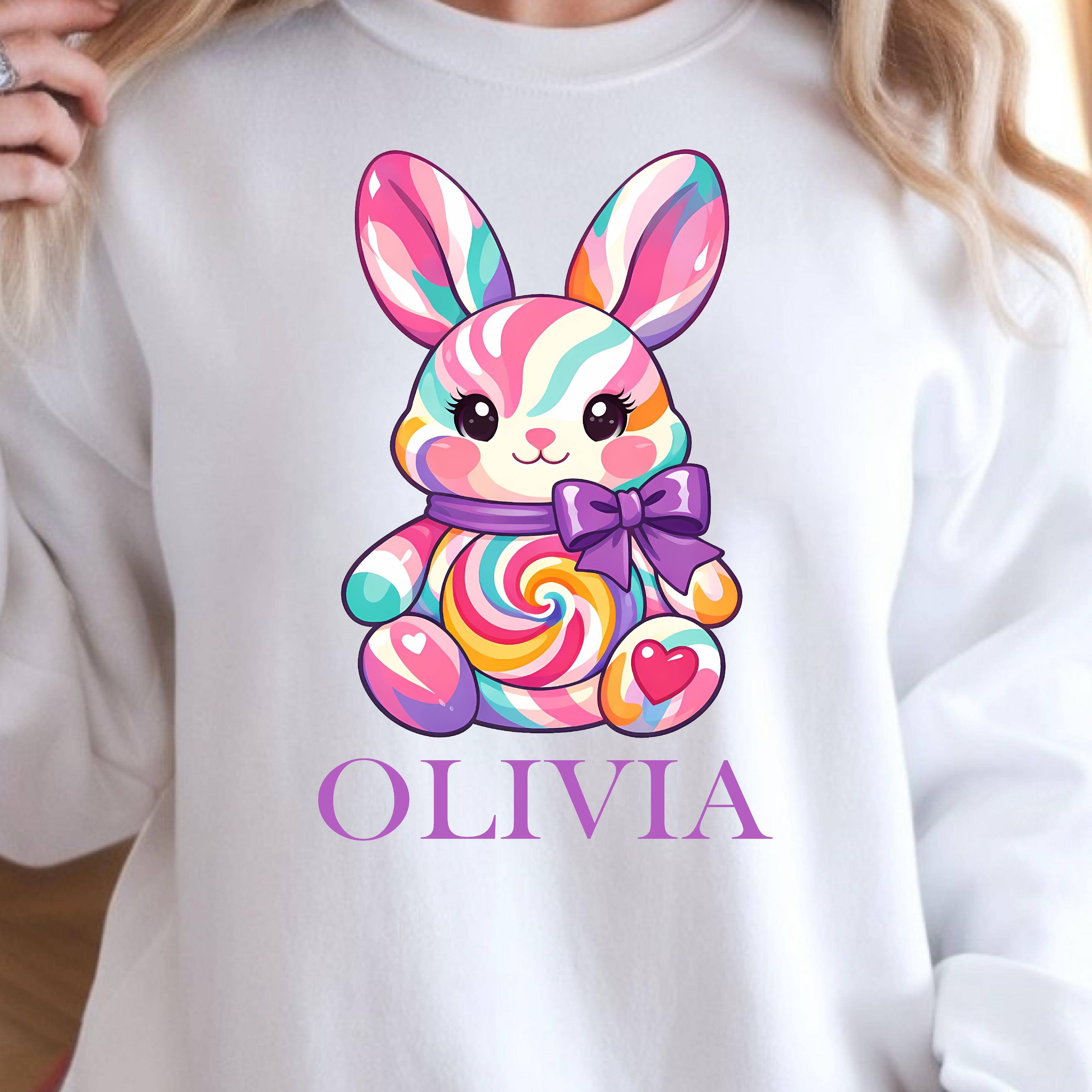 easter bunny custom name shirt – personalized easter tee with bunny design