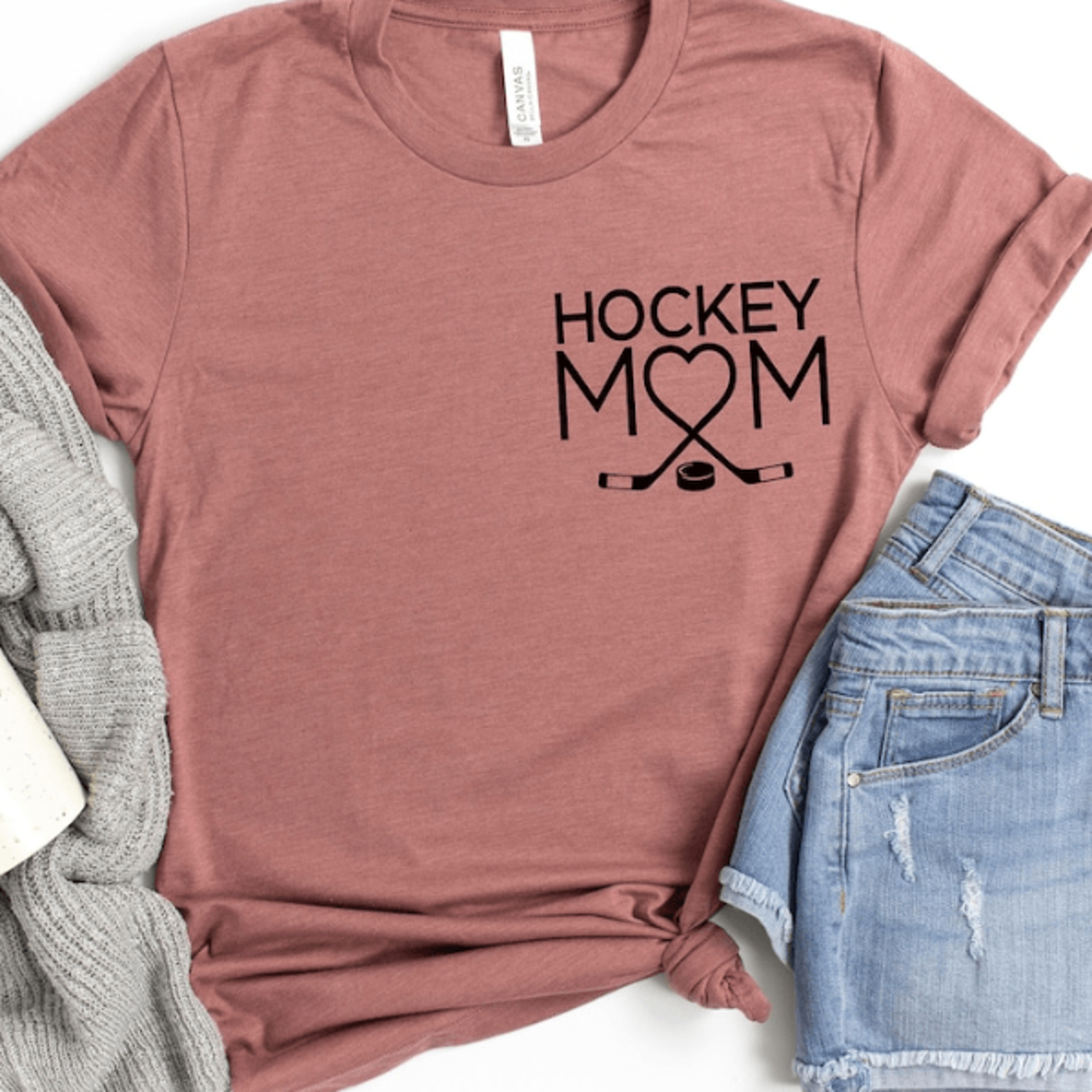 hockey mom shirt – sports shirt for moms, perfect mother's day gift for hockey moms