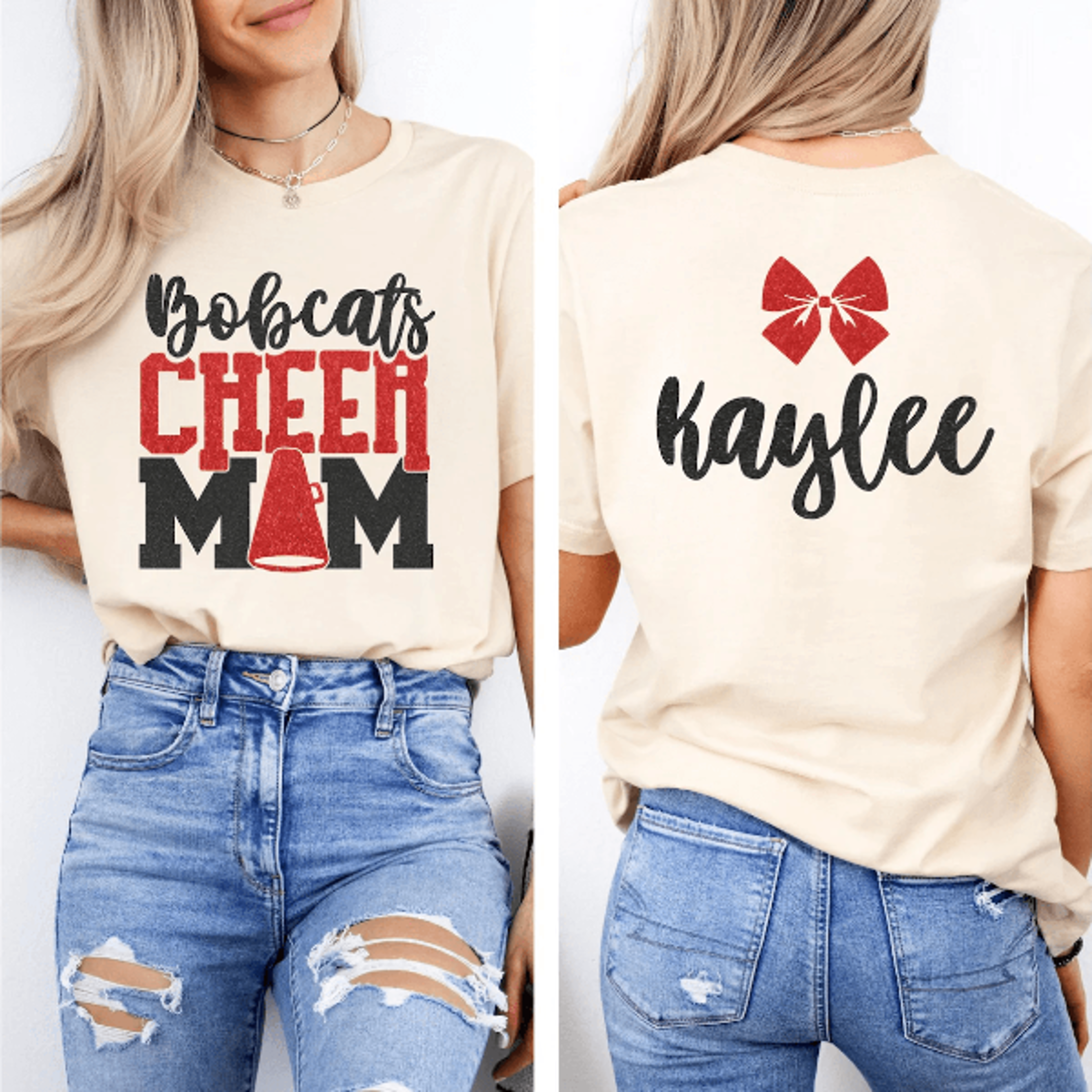 glitter cheer mom shirt womens spirit tee