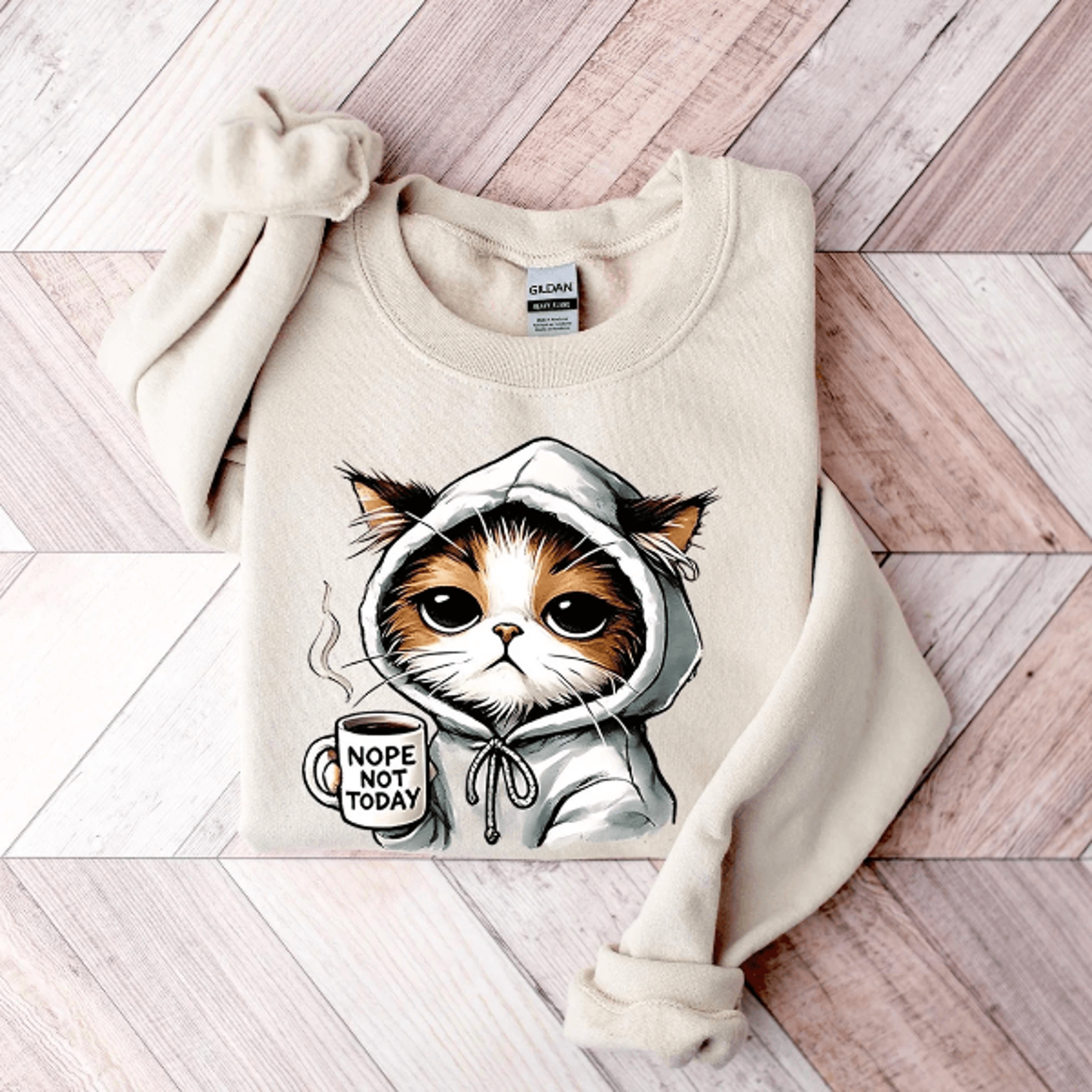nope not today cat mom t shirt – funny cat lover tee