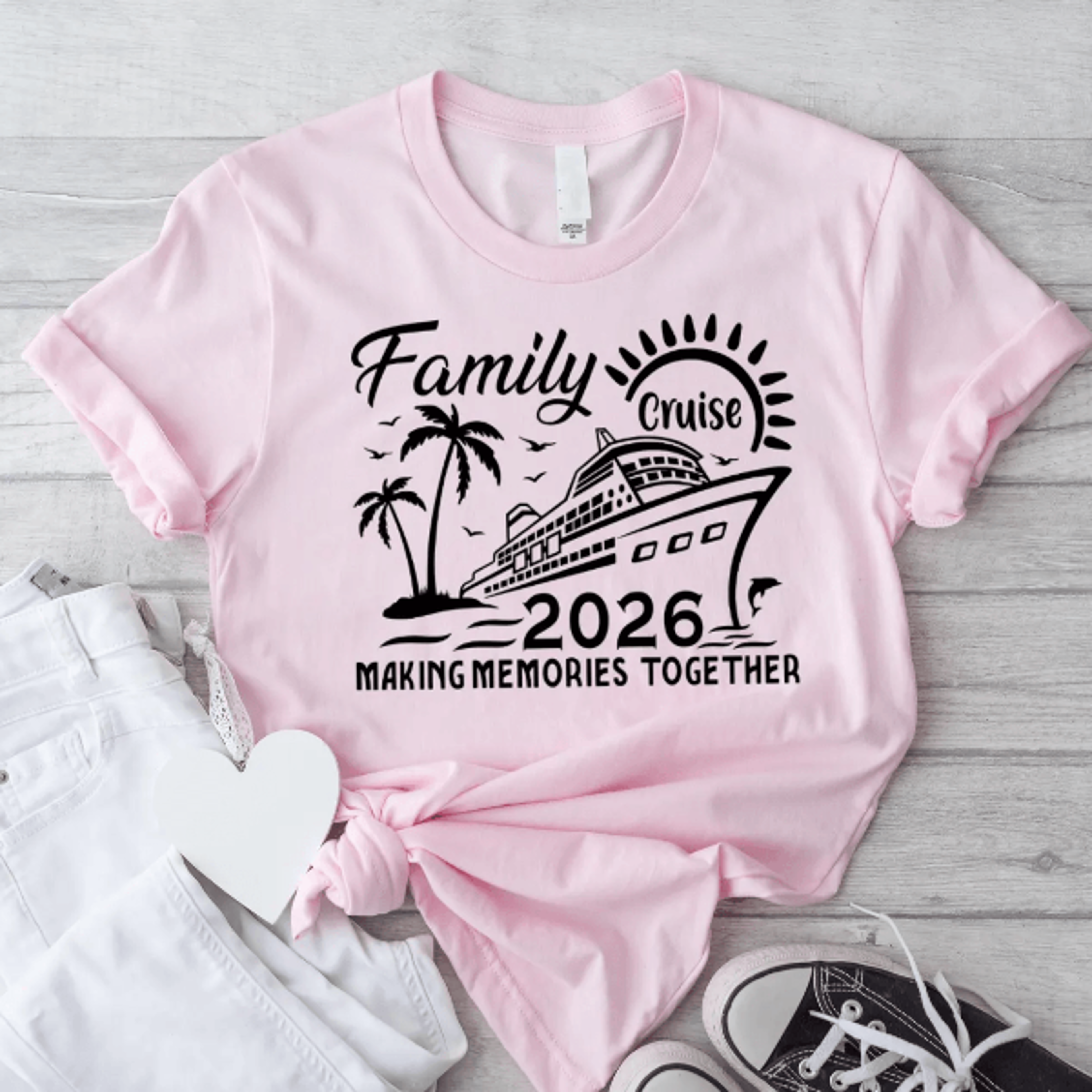 family cruise 2026 shirts – matching vacation tees