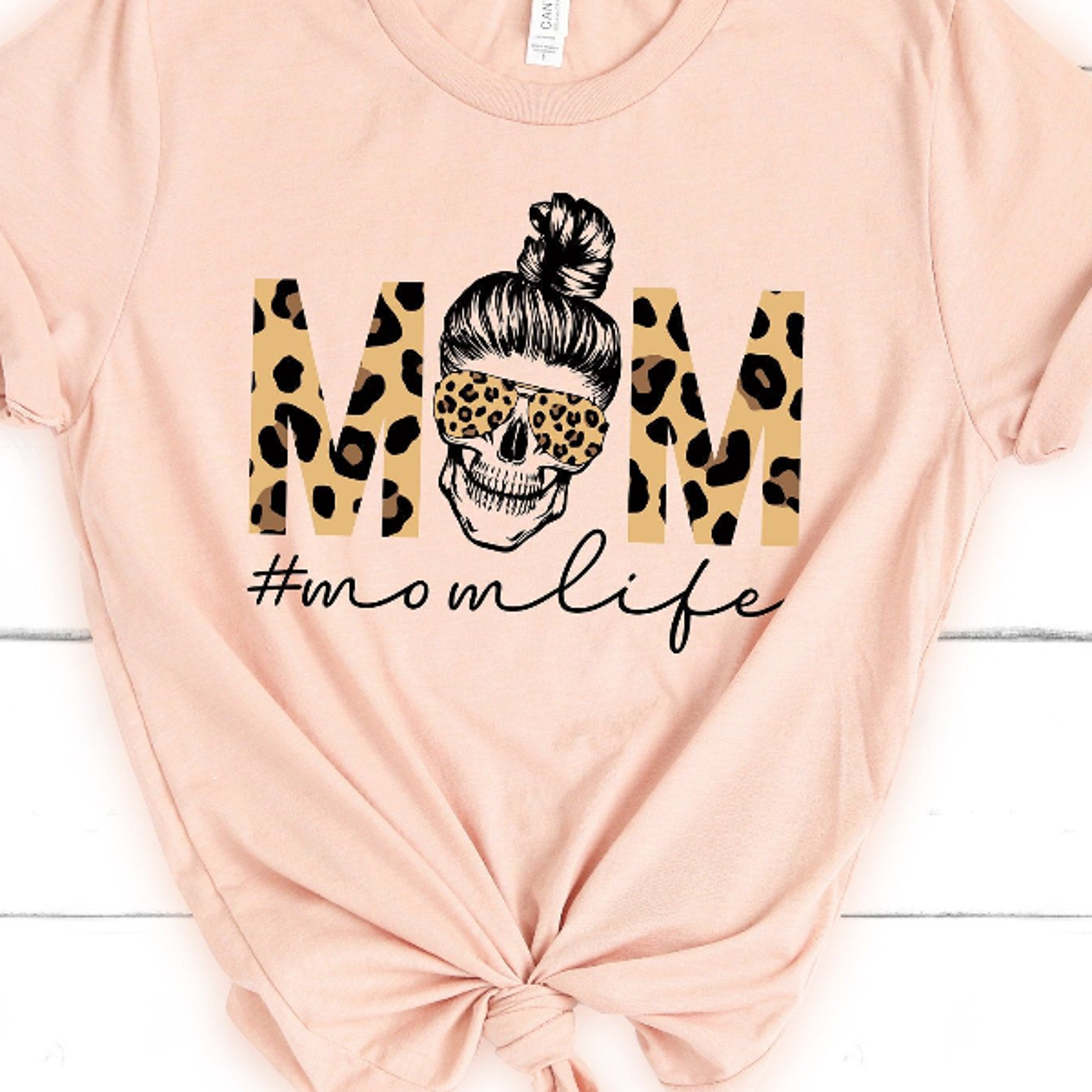 mom life t-shirt – messy bun skull shirt, perfect gift for moms