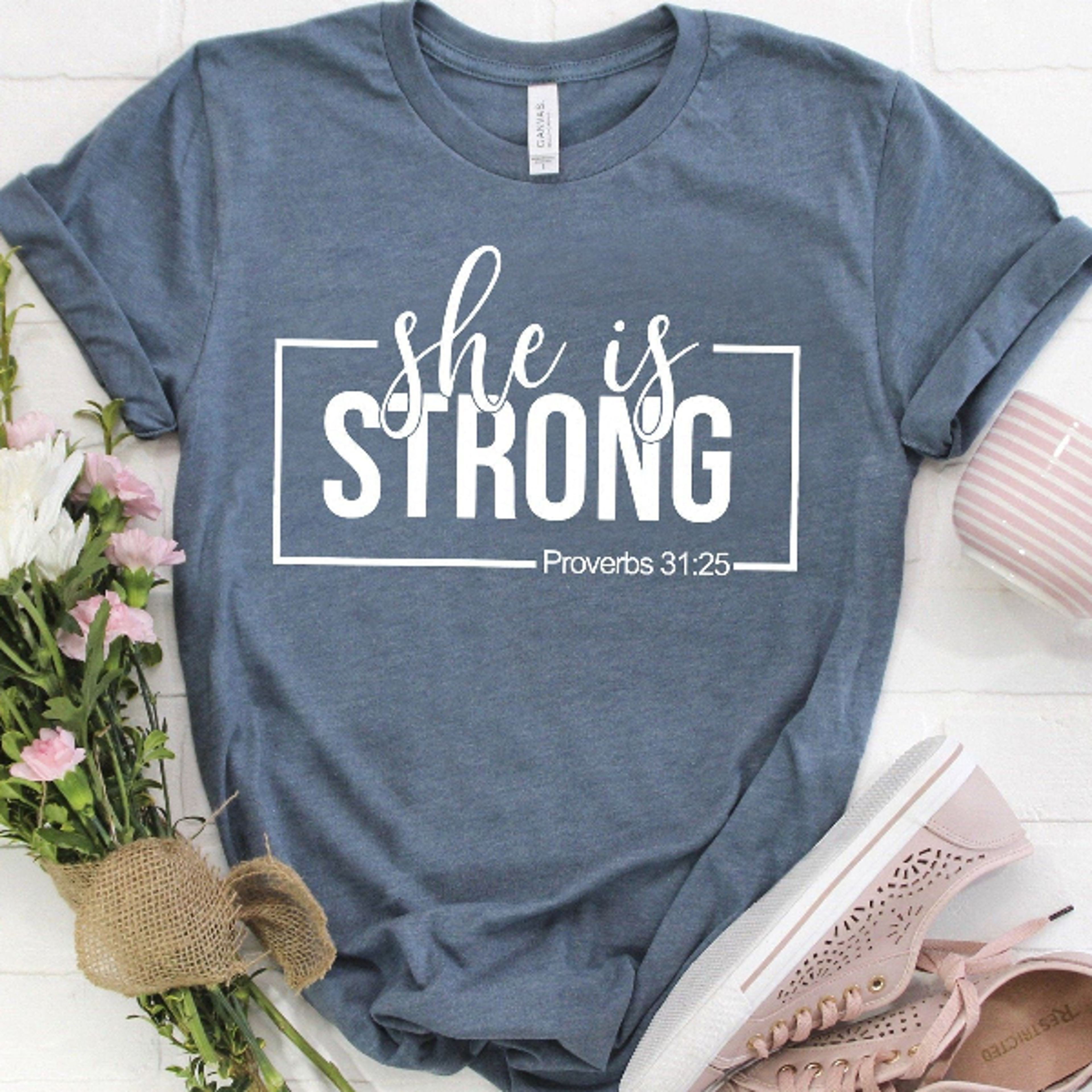 she is strong shirt – cute mama shirt, perfect mother's day gift for strong moms