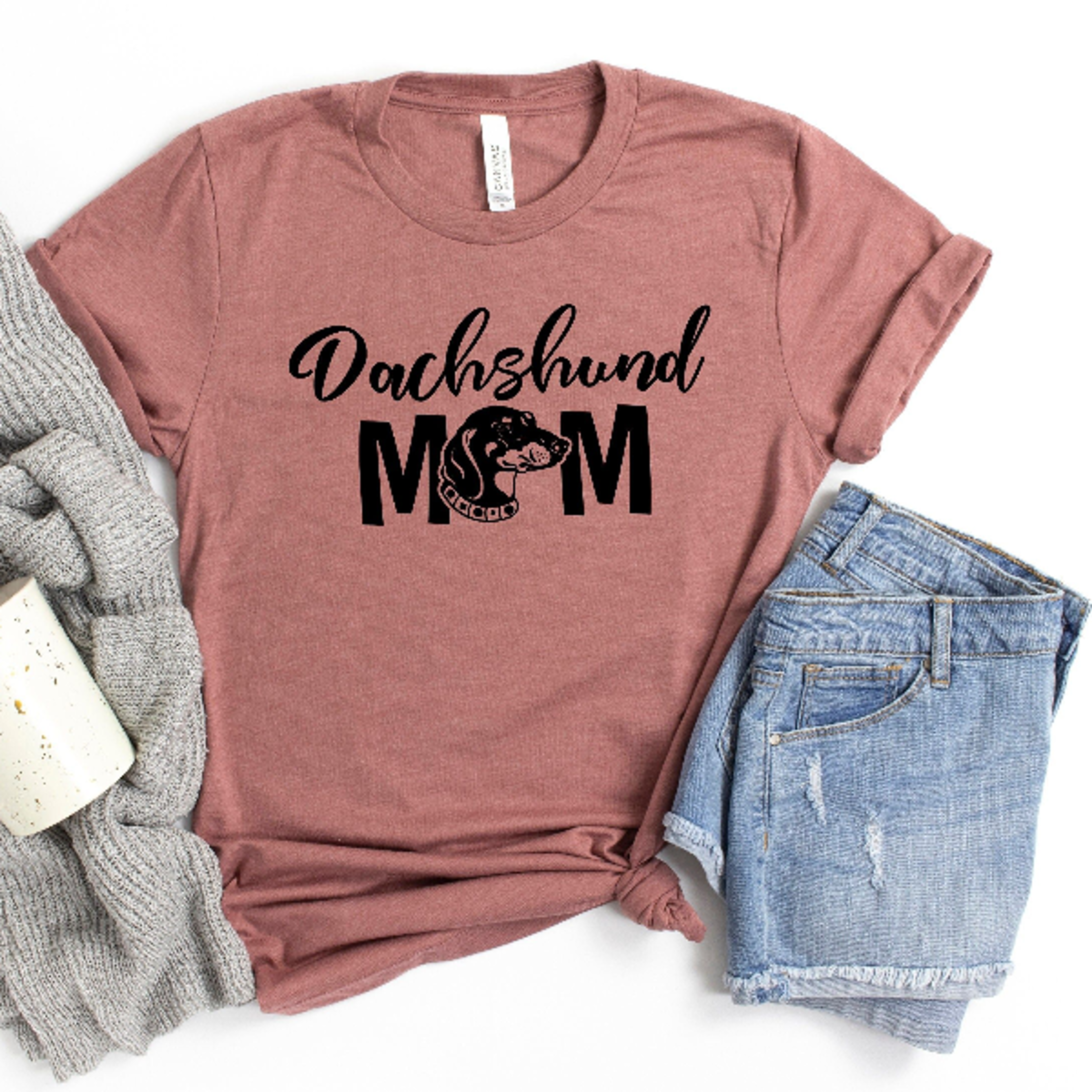 dachshund mama shirt cute dog mom tee gift