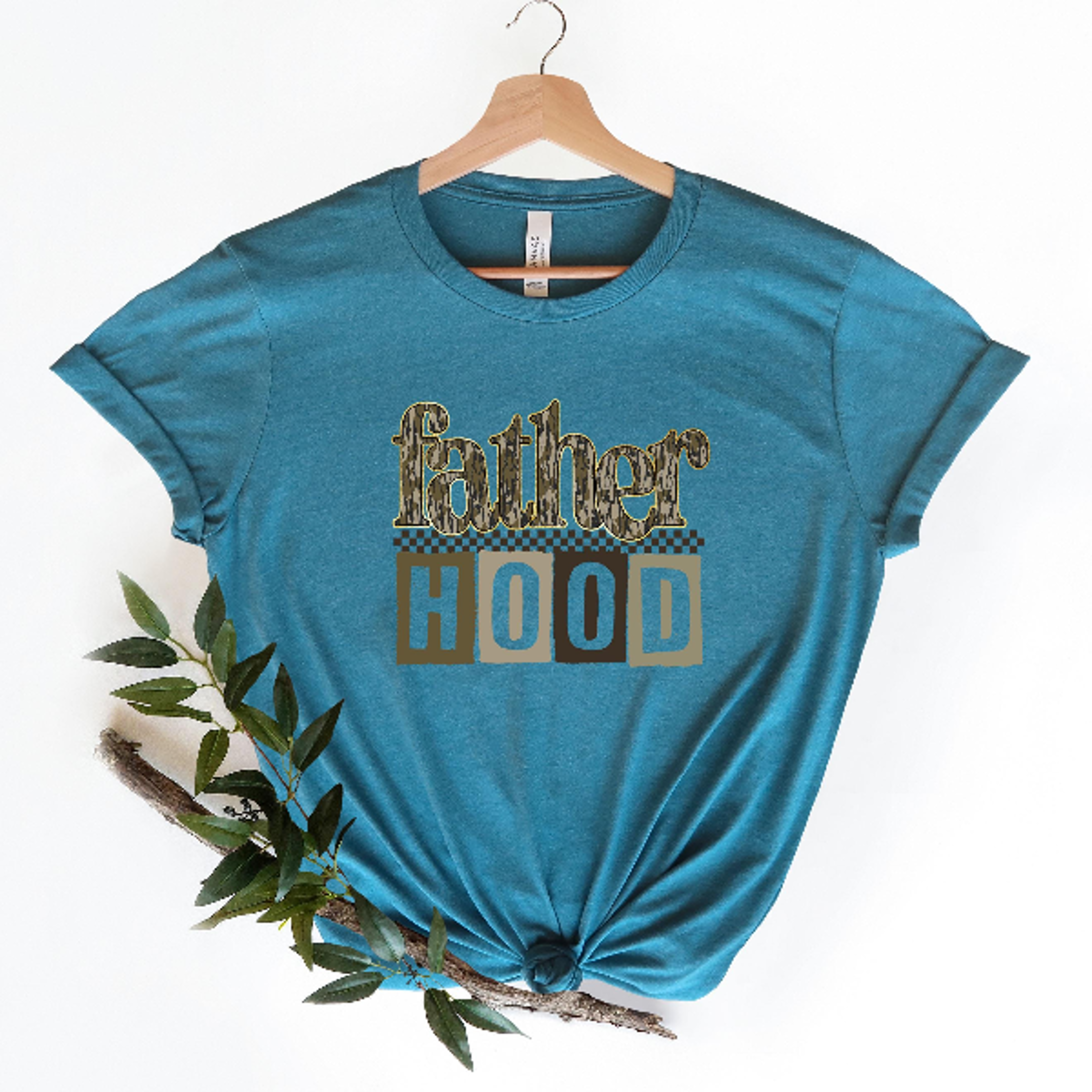 fatherhood shirt rustic retro dad life tee gift