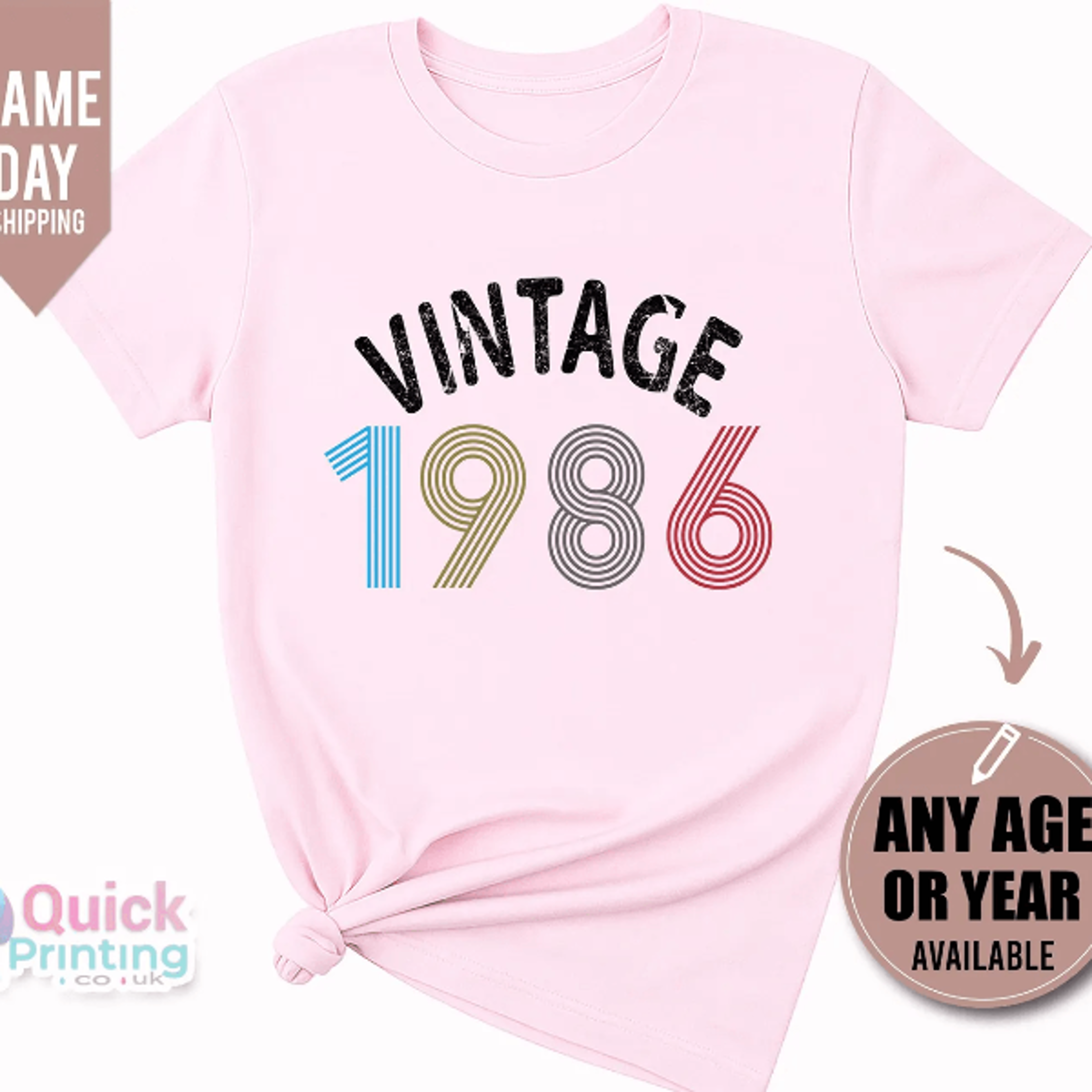 40th birthday shirt 1986 vintage tee
