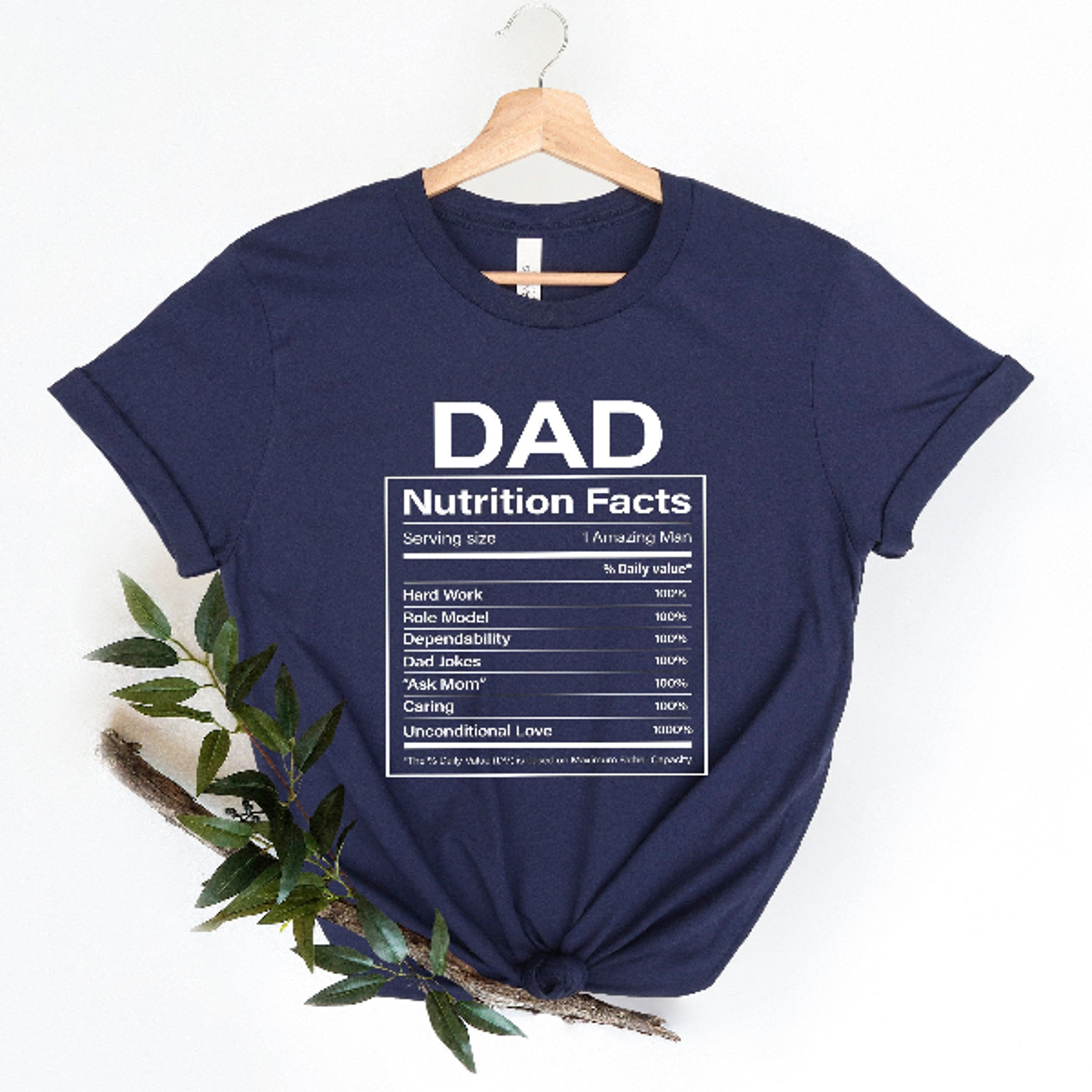 dad nutrition facts shirt funny dad tee fathers day gift