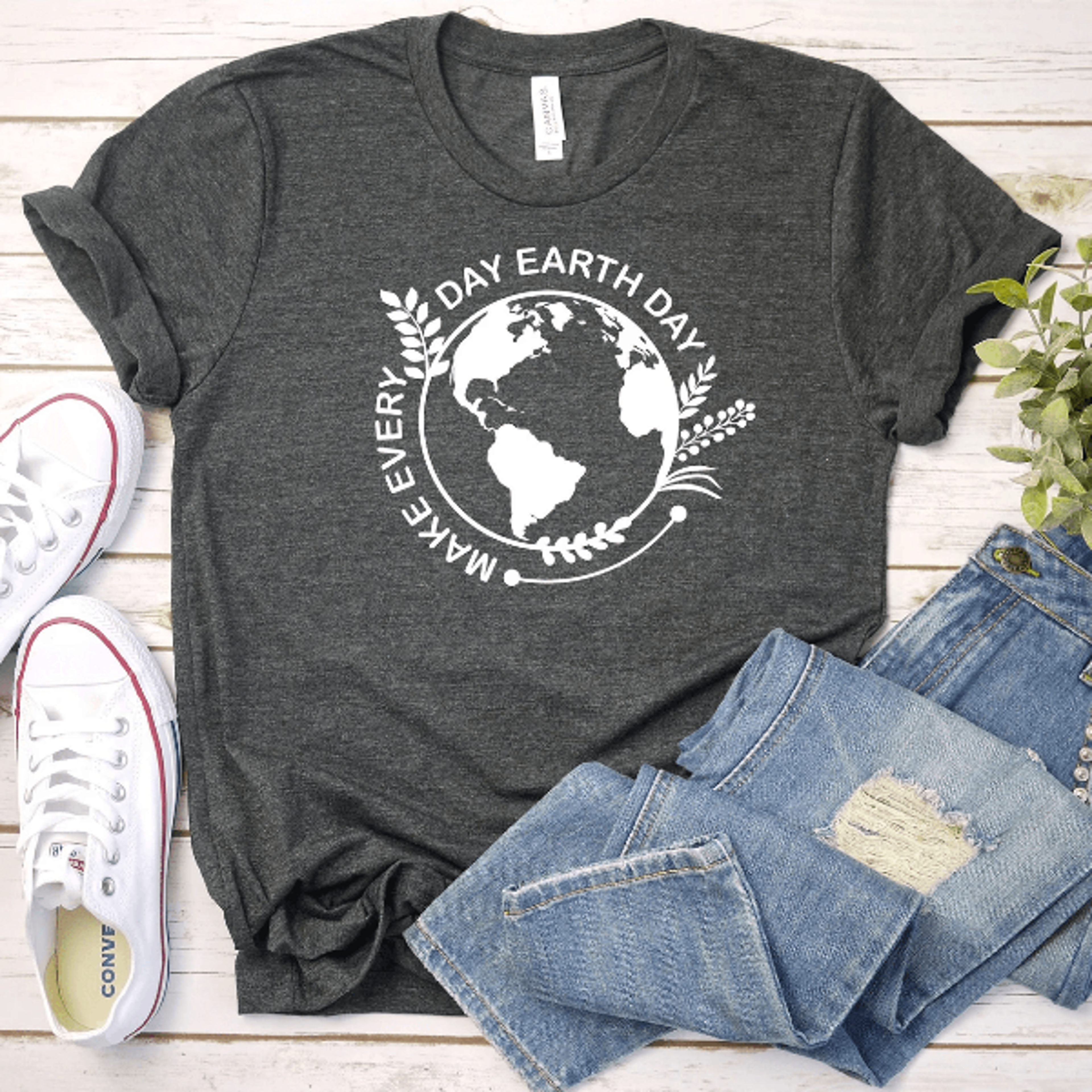 make every day earth day shirt minimalist earth day shirt environmental awareness tee
