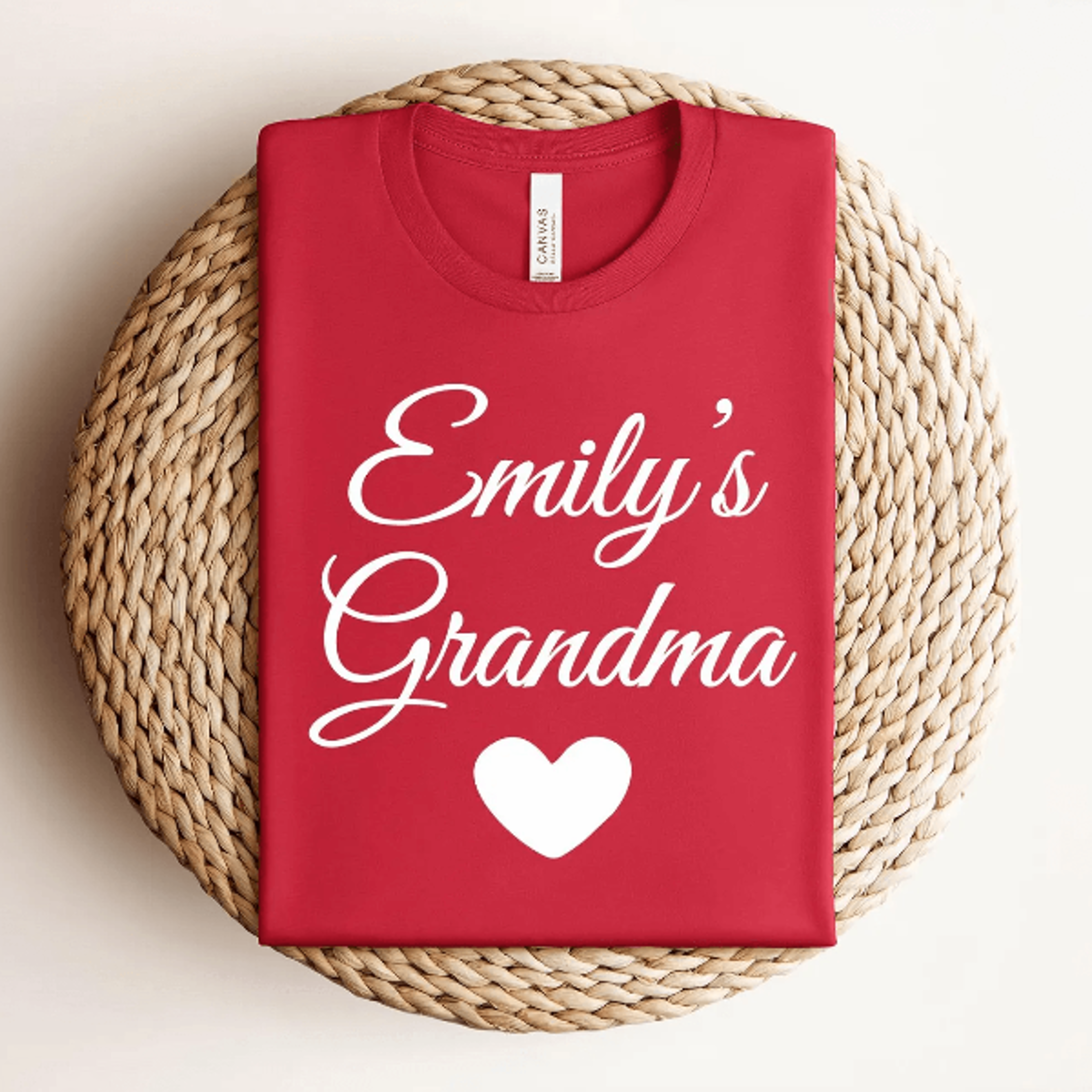 custom grandma t-shirt personalized names comfort colors mothers day gift tee