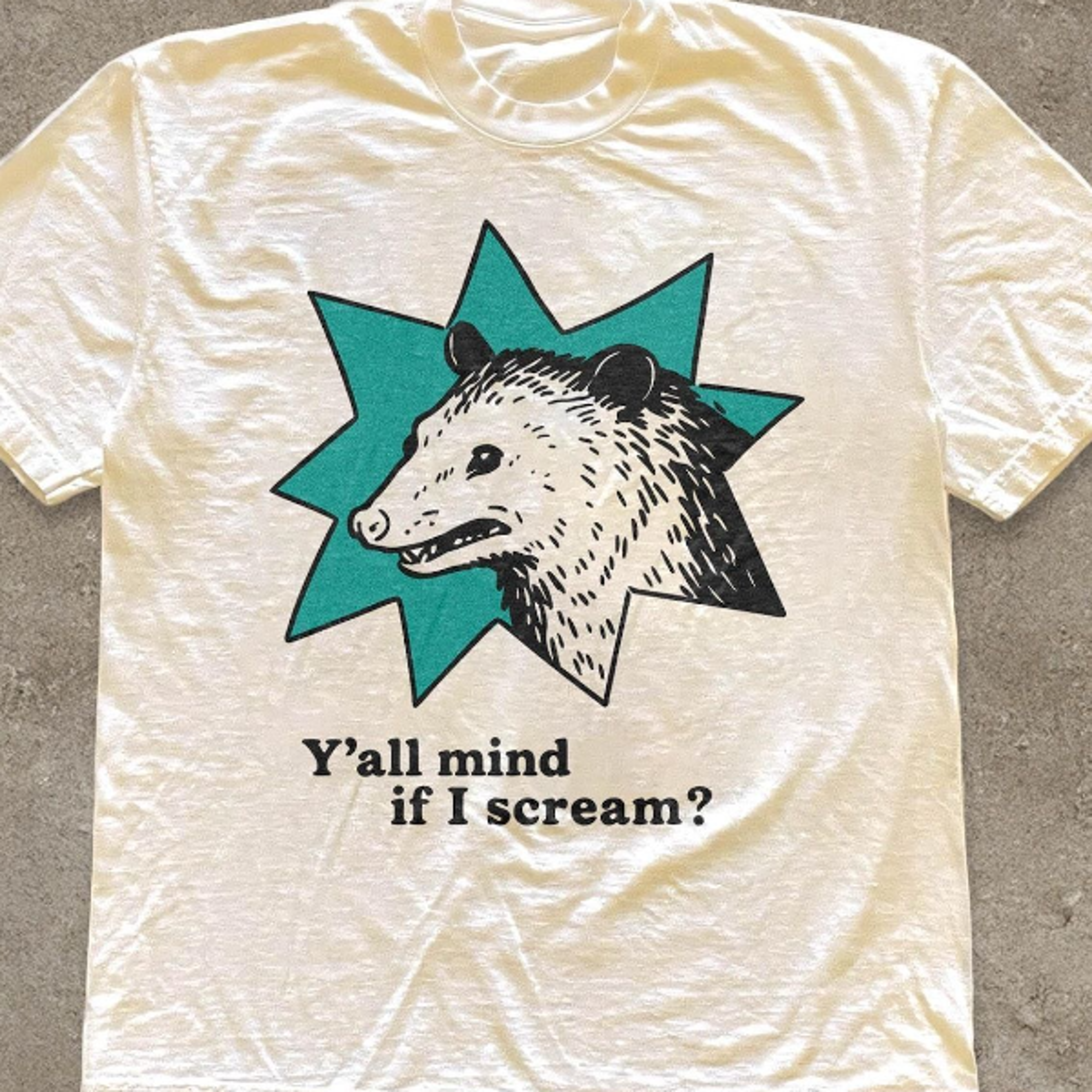 yall mind if i scream shirt funny possum meme graphic tee sarcastic humor gift