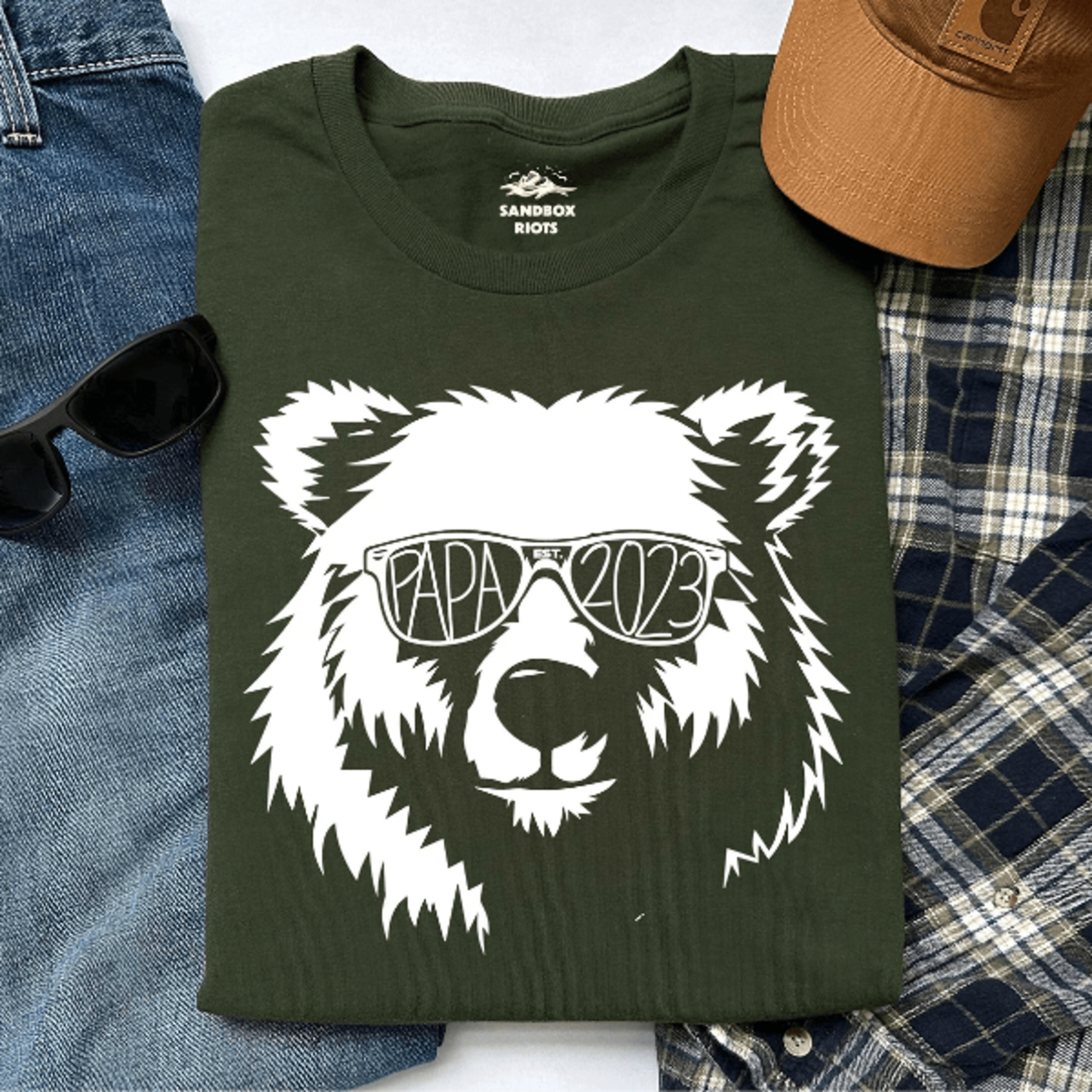 personalized dad bear shirt fathers day gift papa bear shirt with kids names