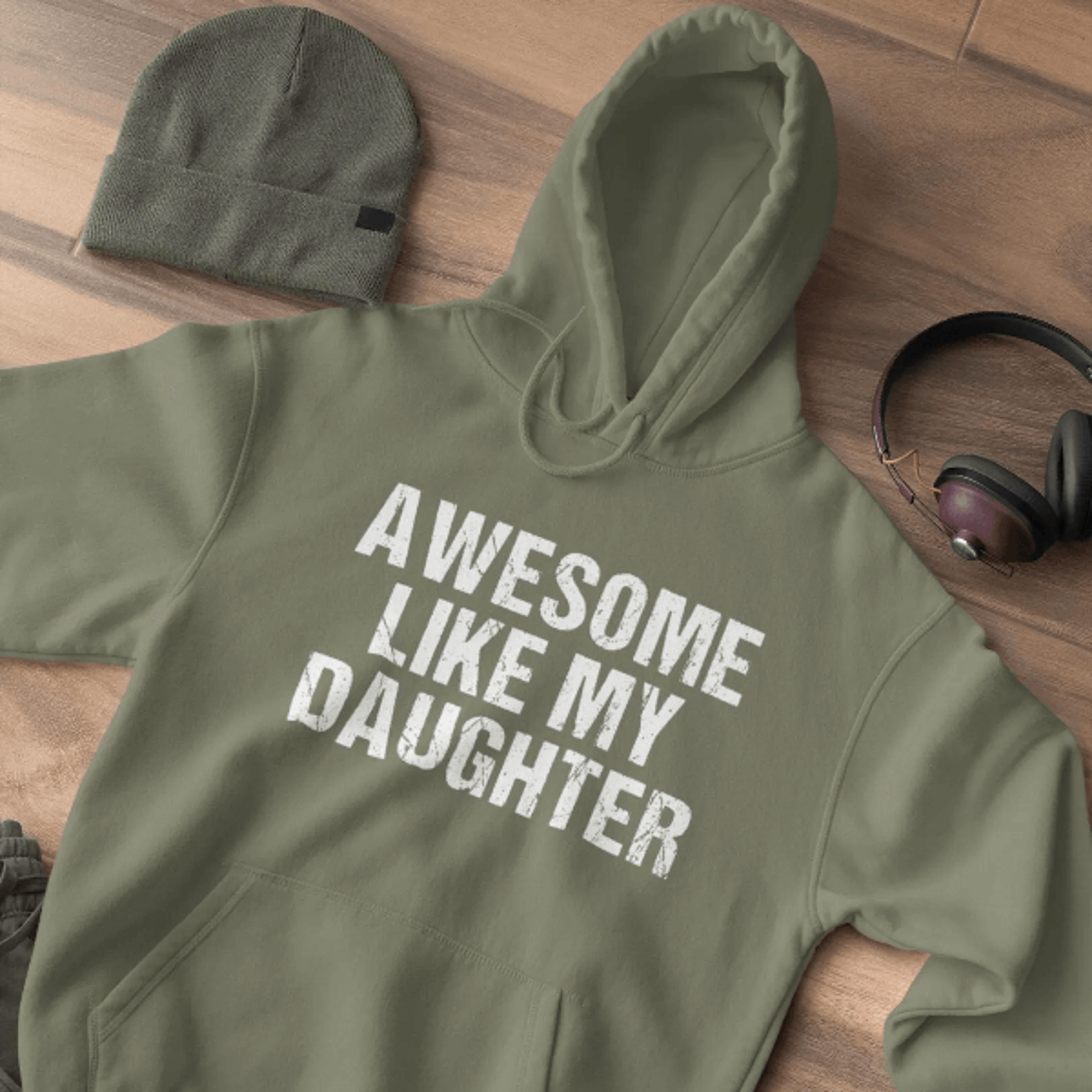 awesome like my daughter shirt funny fathers day gift dad daughter tee