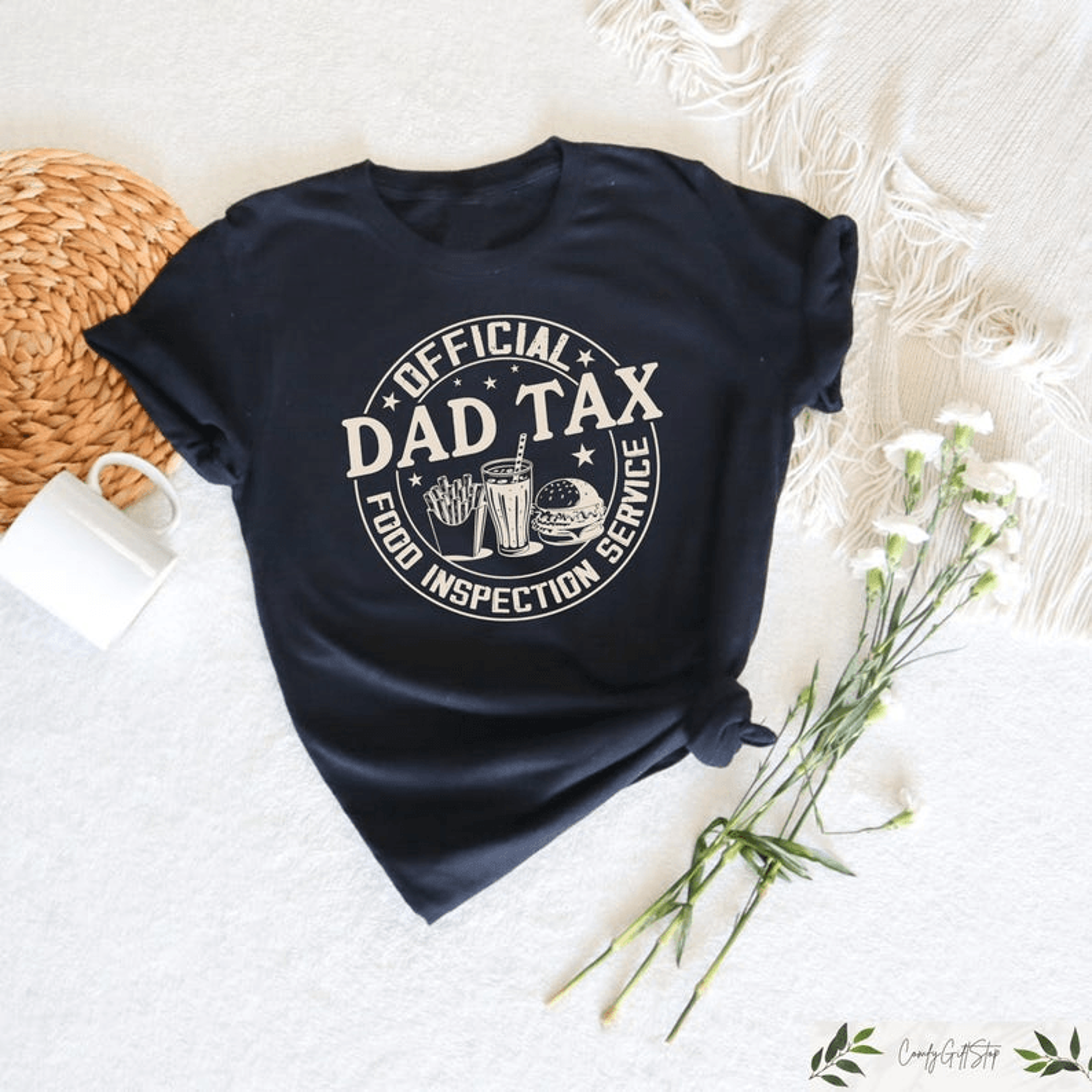 dad tax shirt funny fathers day gift food inspection dad tee