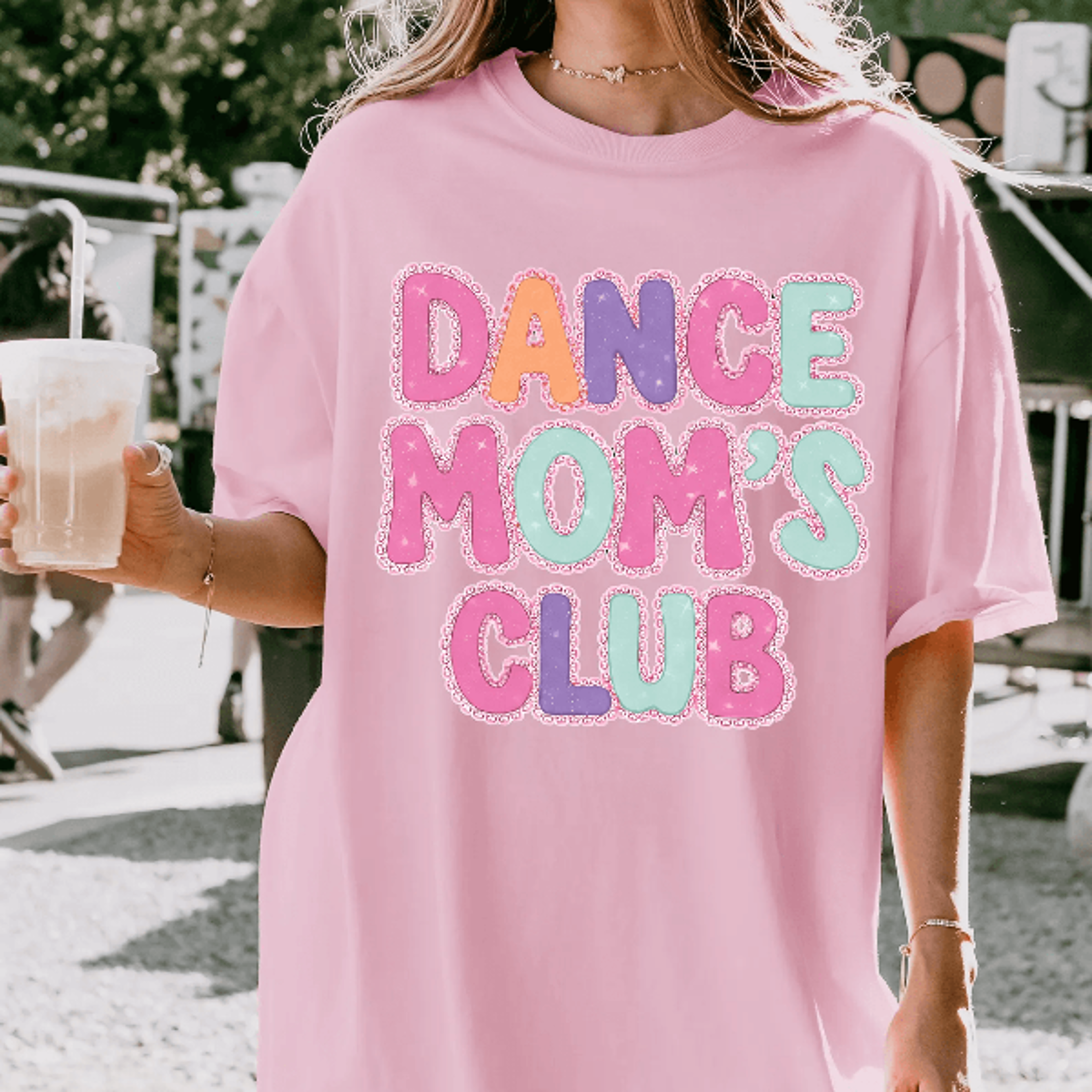 dance mom club shirt scrapbook collage graphic ballet mom aesthetic tee