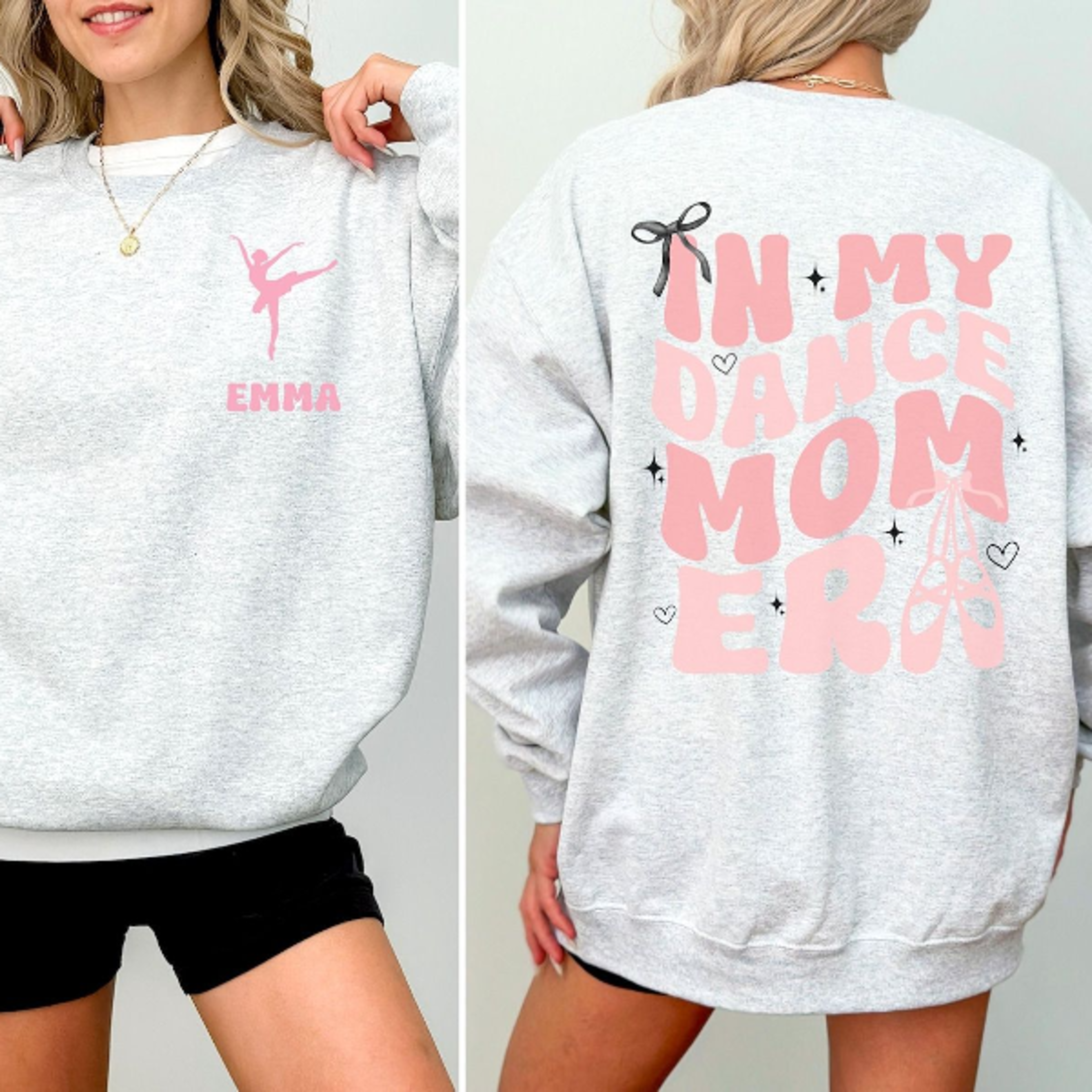in my dance mom era sweatshirt personalized name dance mom crewneck cute recital pullover