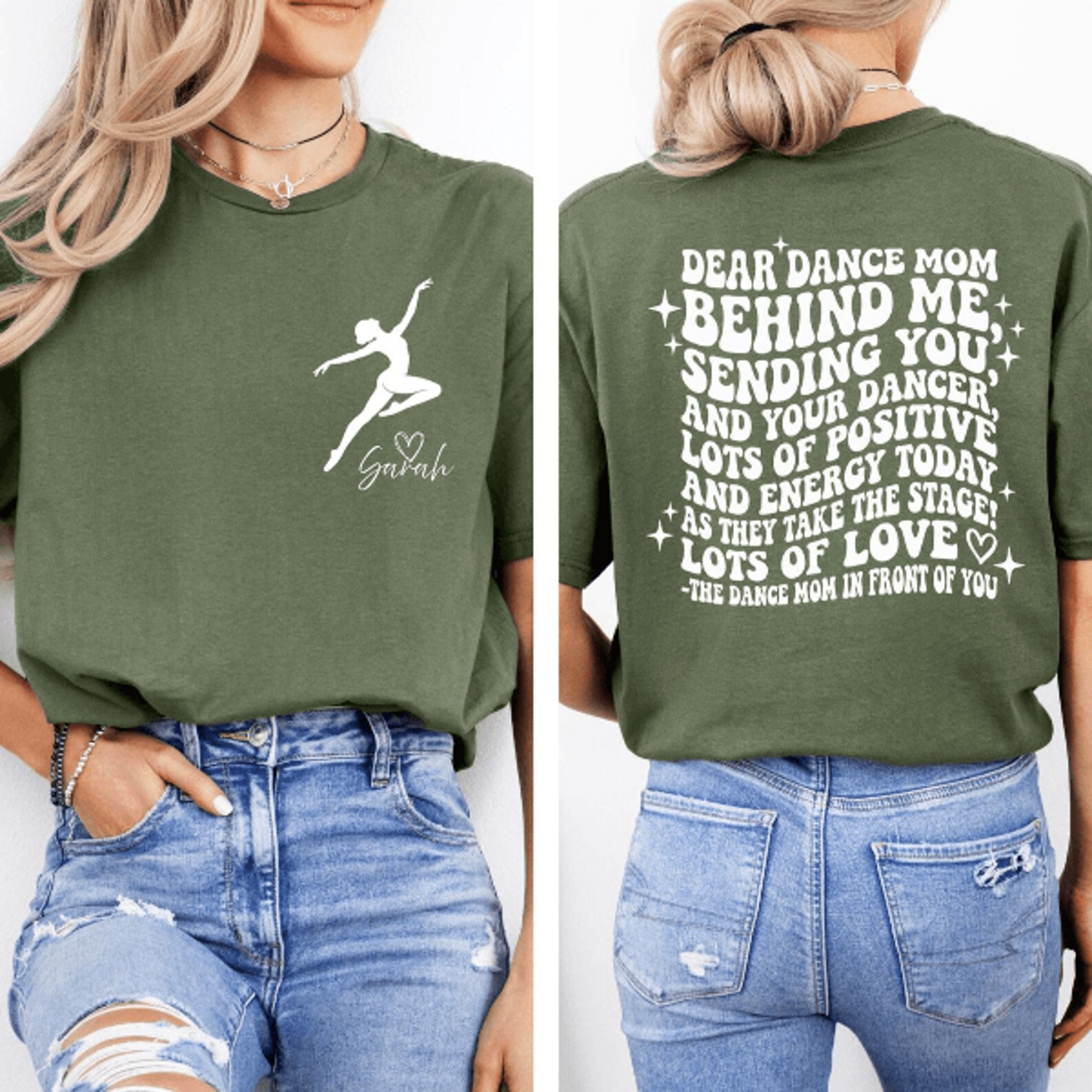 personalized dance mom shirt custom name inspirational quote mom tee