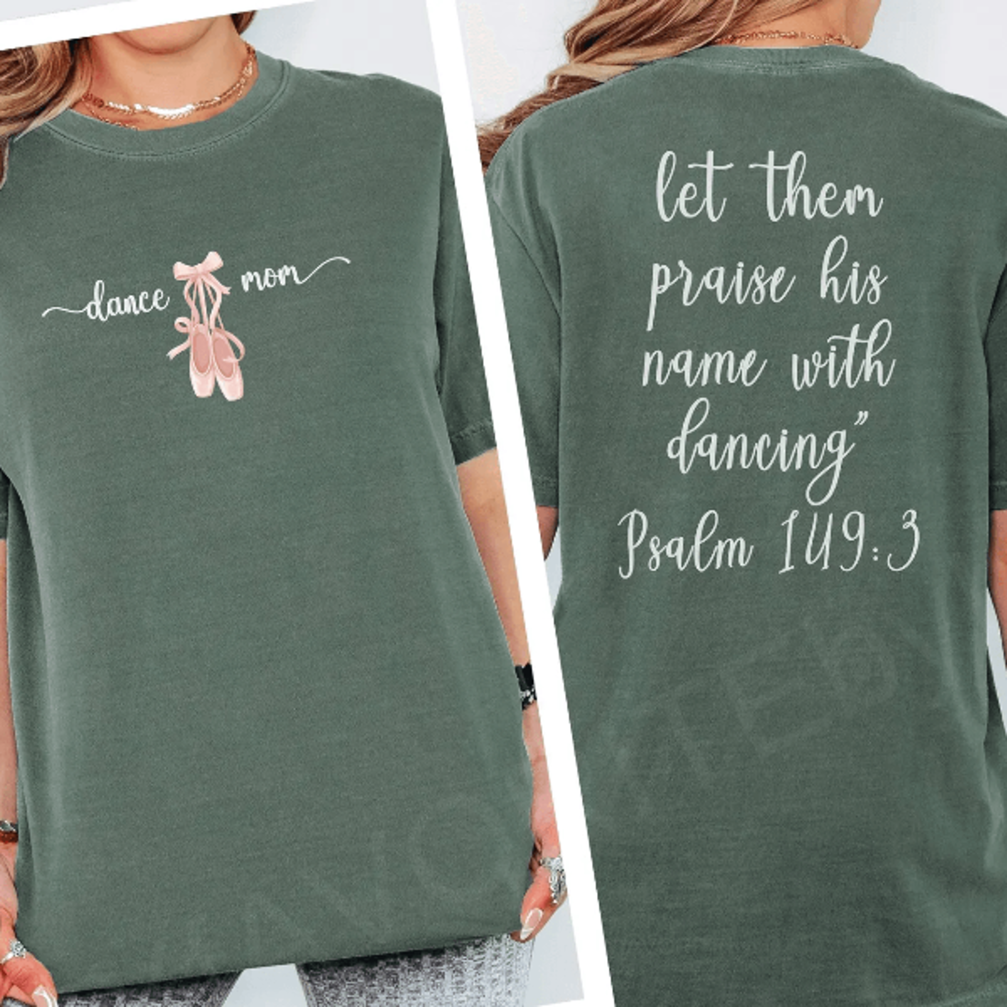 christian ballet mom shirt comfort colors dance mom tee mama faith gift