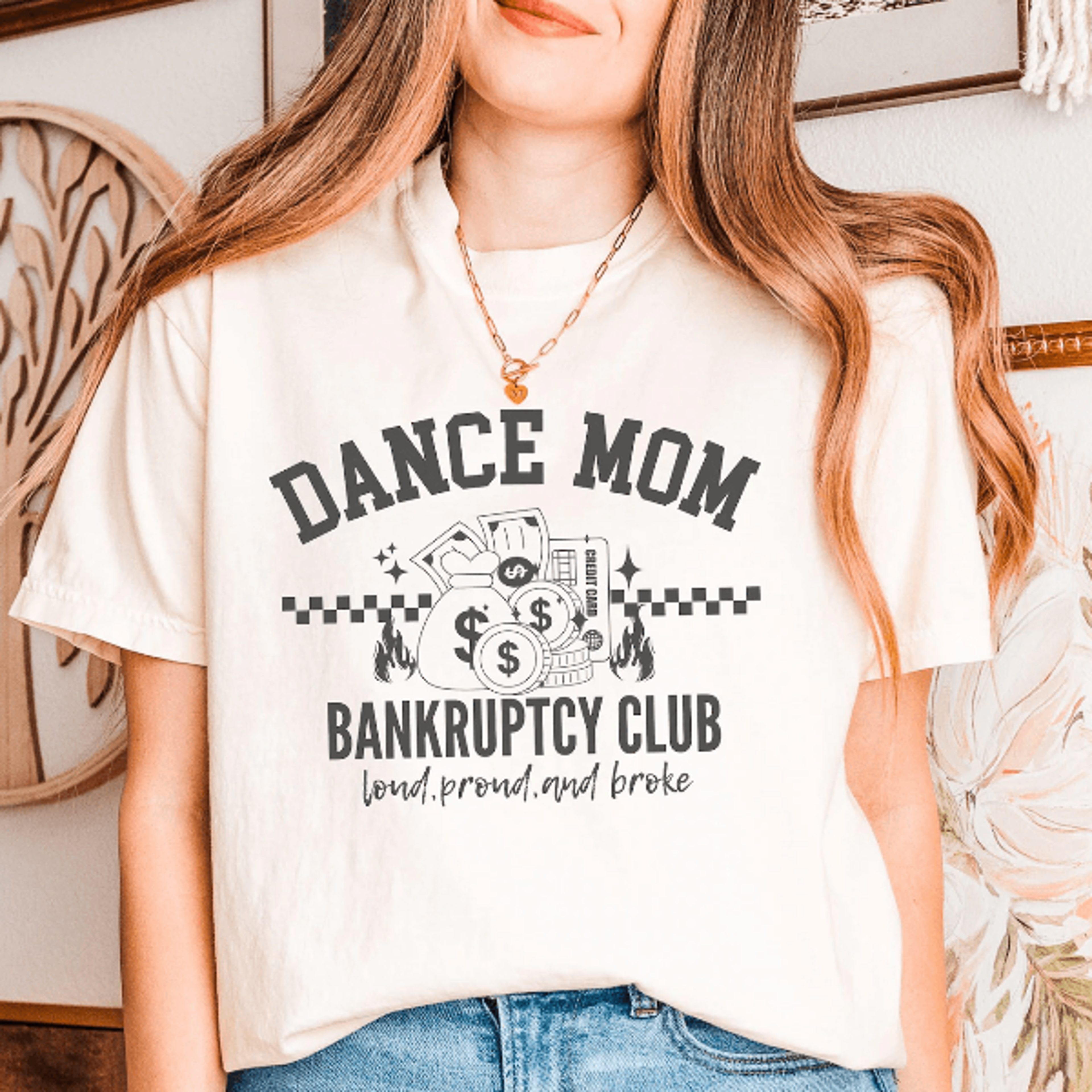 funny broke dance mom shirt comfort colors competition tee dance mom gift