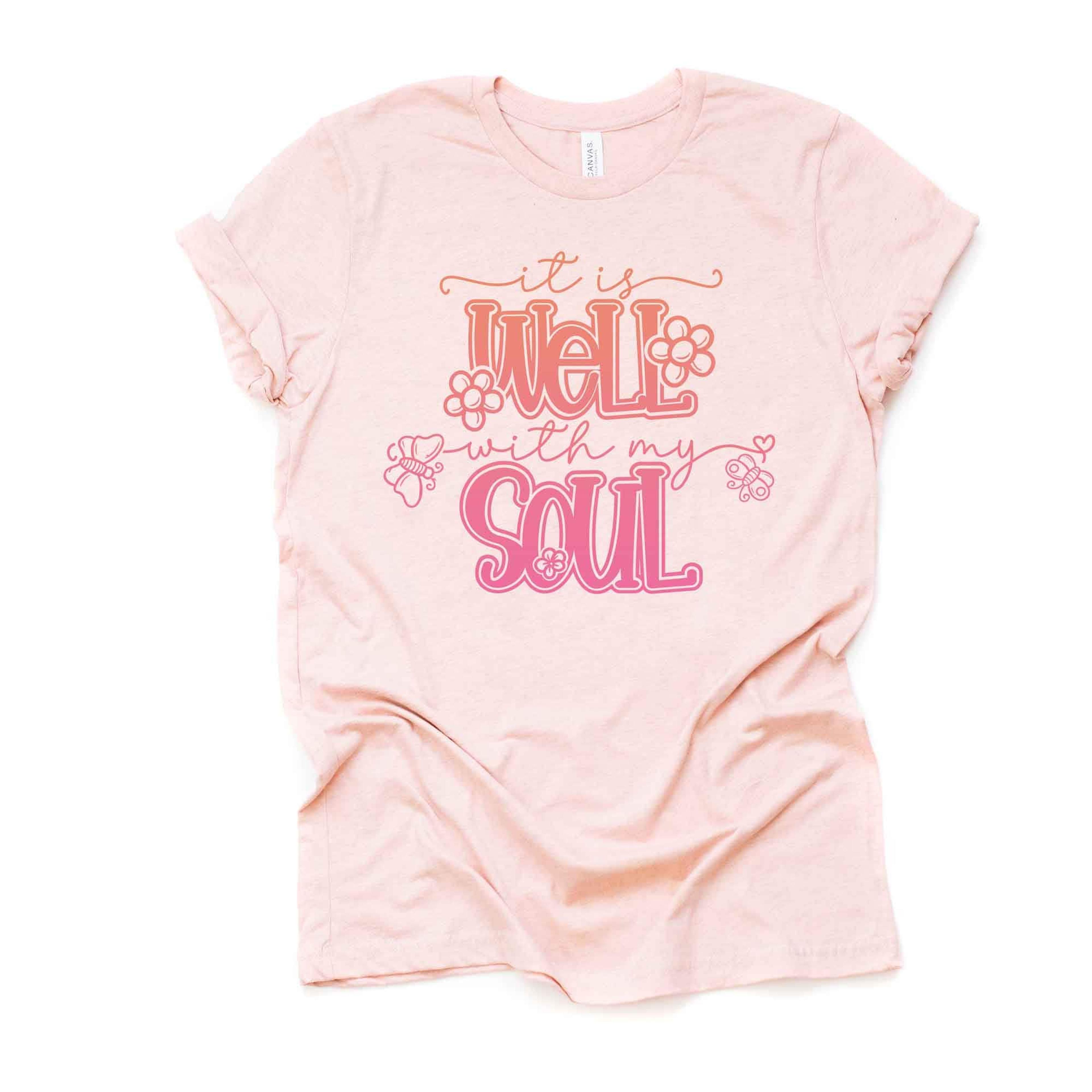 It Is Well With My Soul Christian Tee  Unisex Hymn Shirt 2