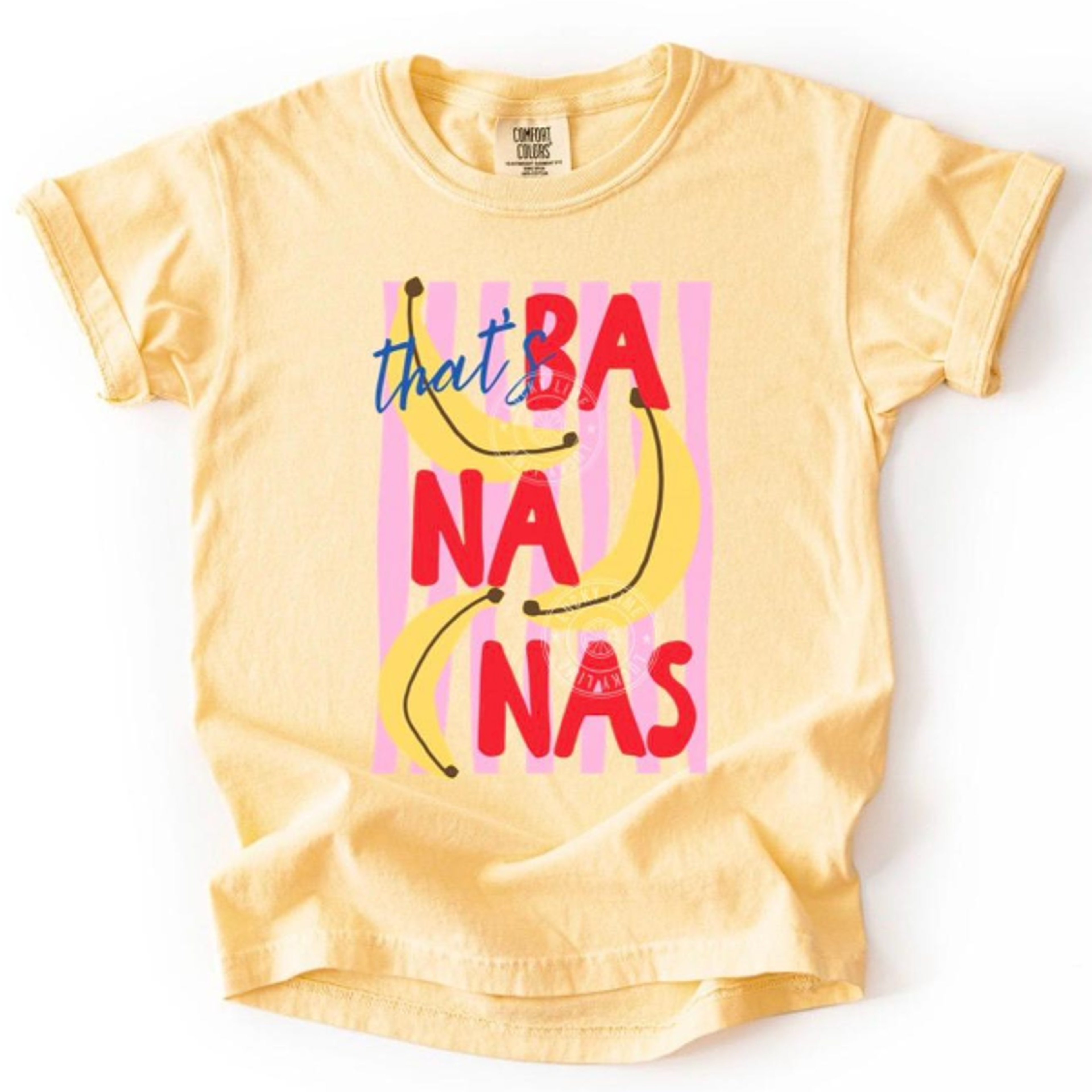 kids that's bananas shirt, youth summer tshirt, girls tee, food pun shirt, retro graphic tee, banana shirt