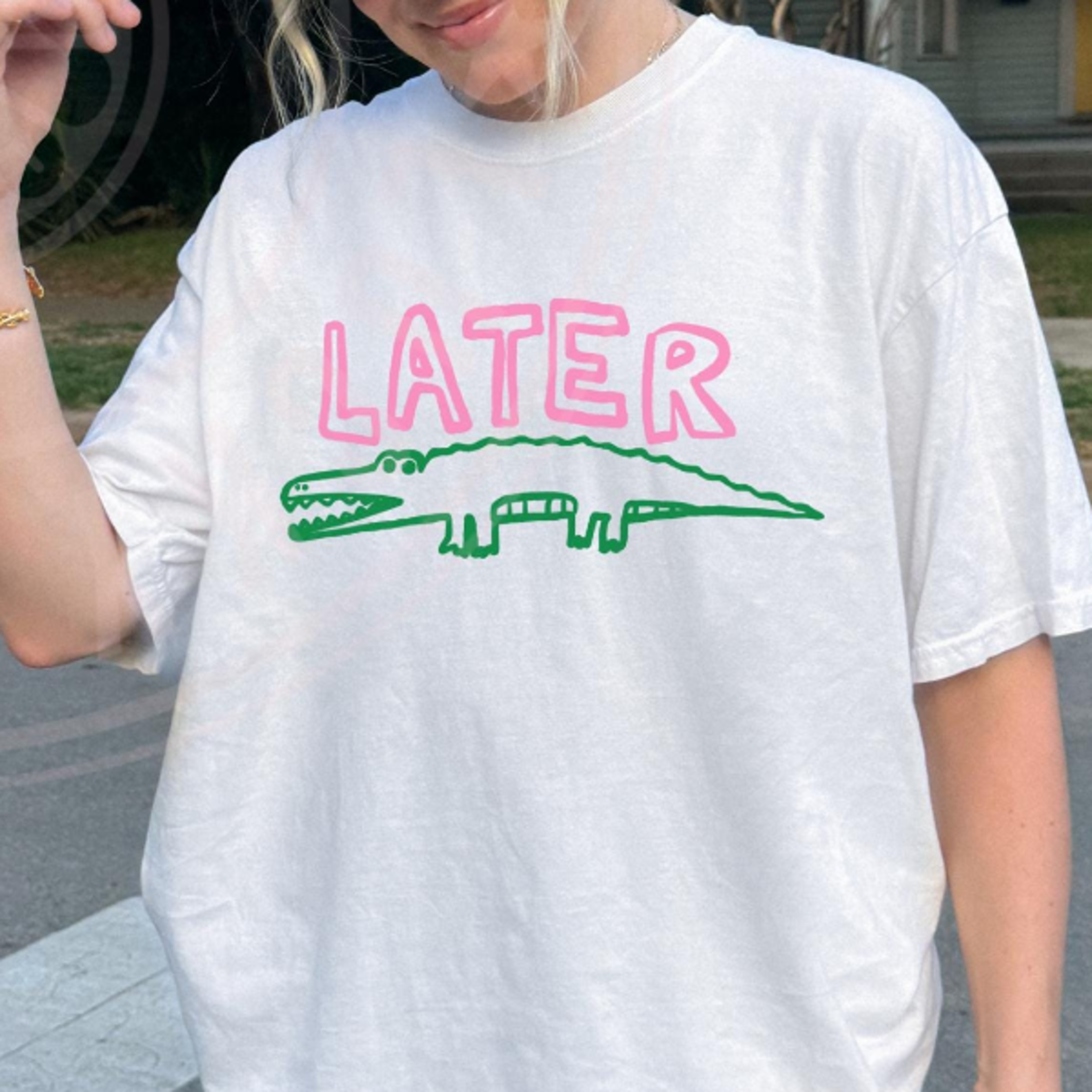 later gator shirt, sarcastic shirt, funny womens shirt, offensive shirt, alligator shirt, crocodile shirt, funny mom tee