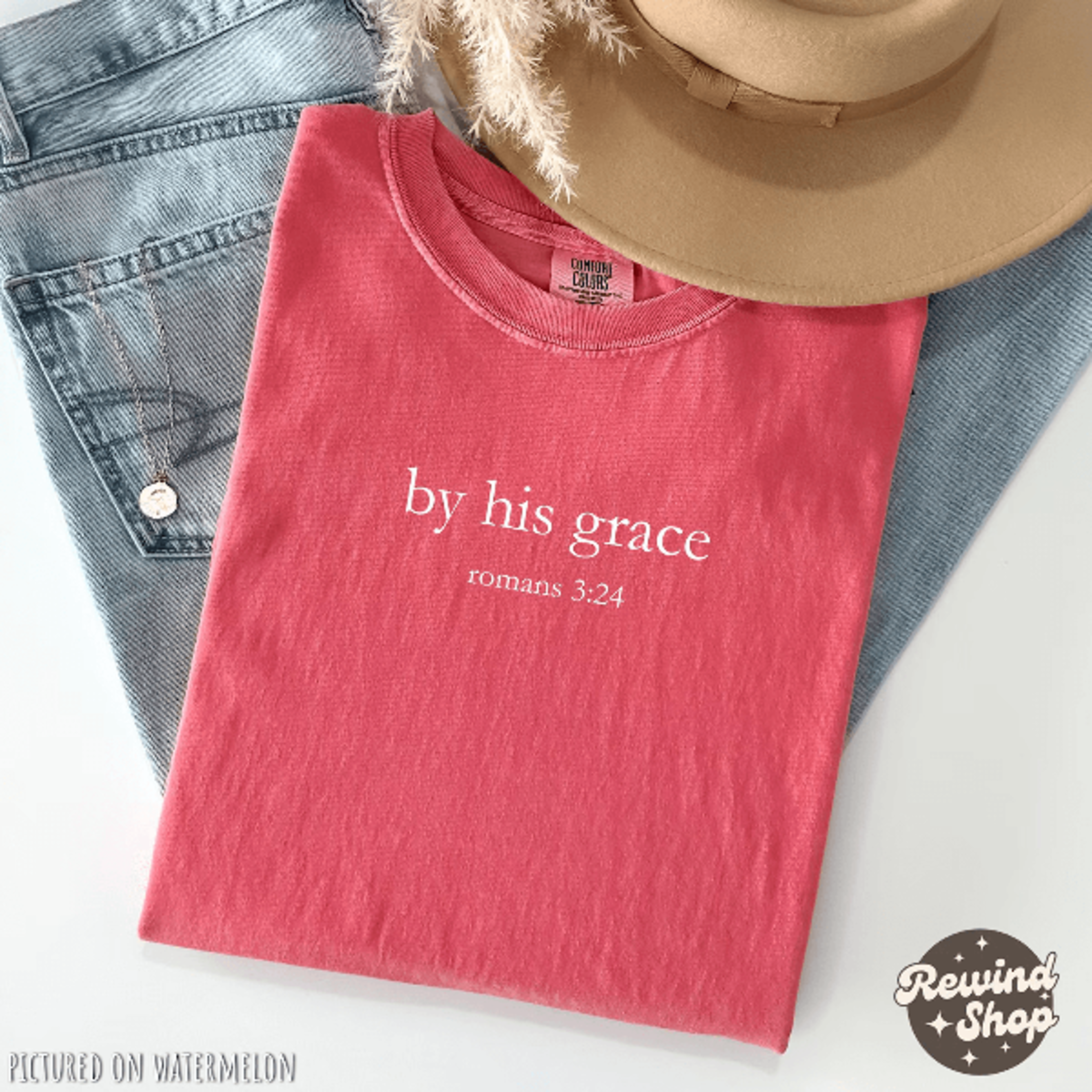 by his grace christian t shirt comfort colors shirt minimalist bible verse shirt
