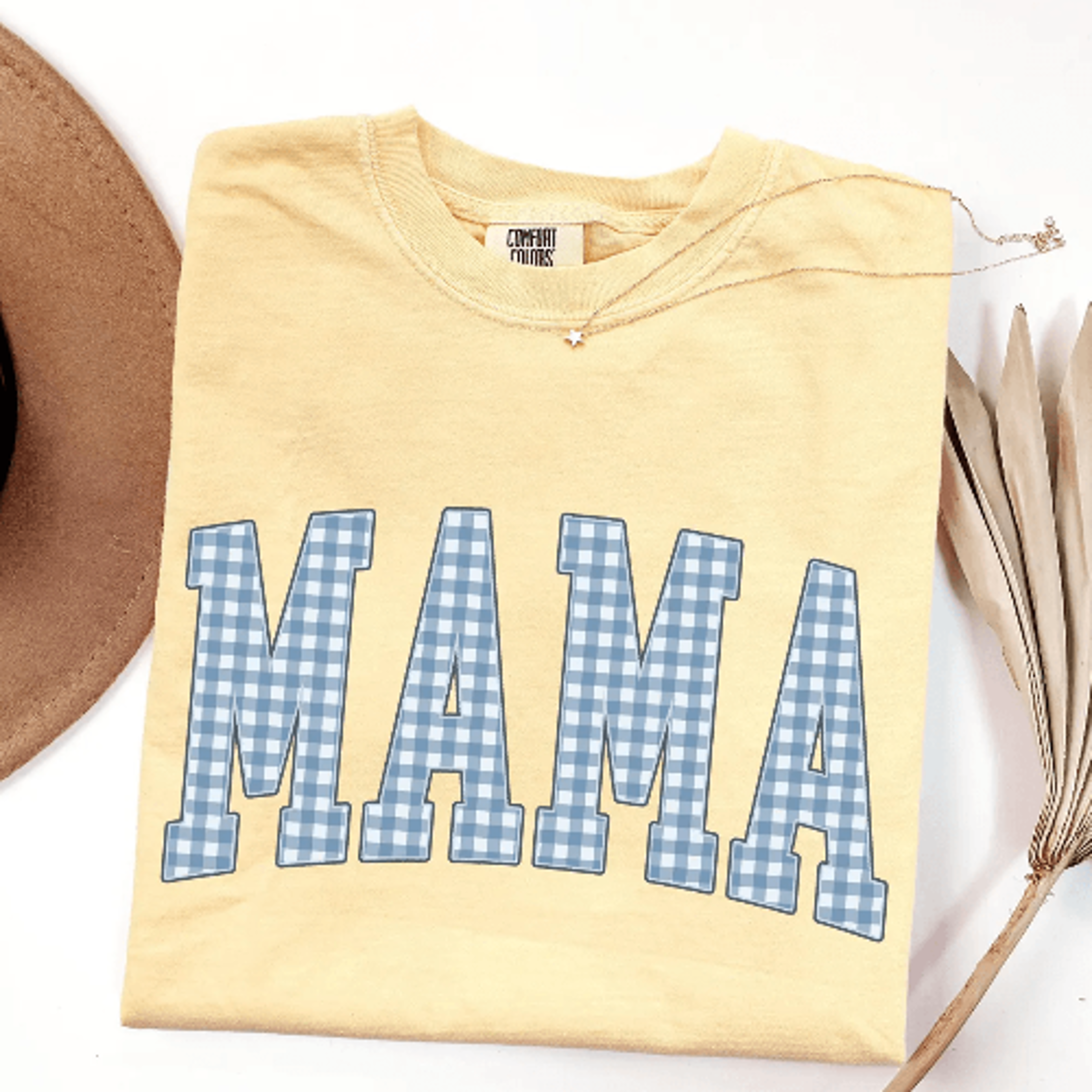 comfort colors mama shirt gingham mom tee cute mothers day gift shirt