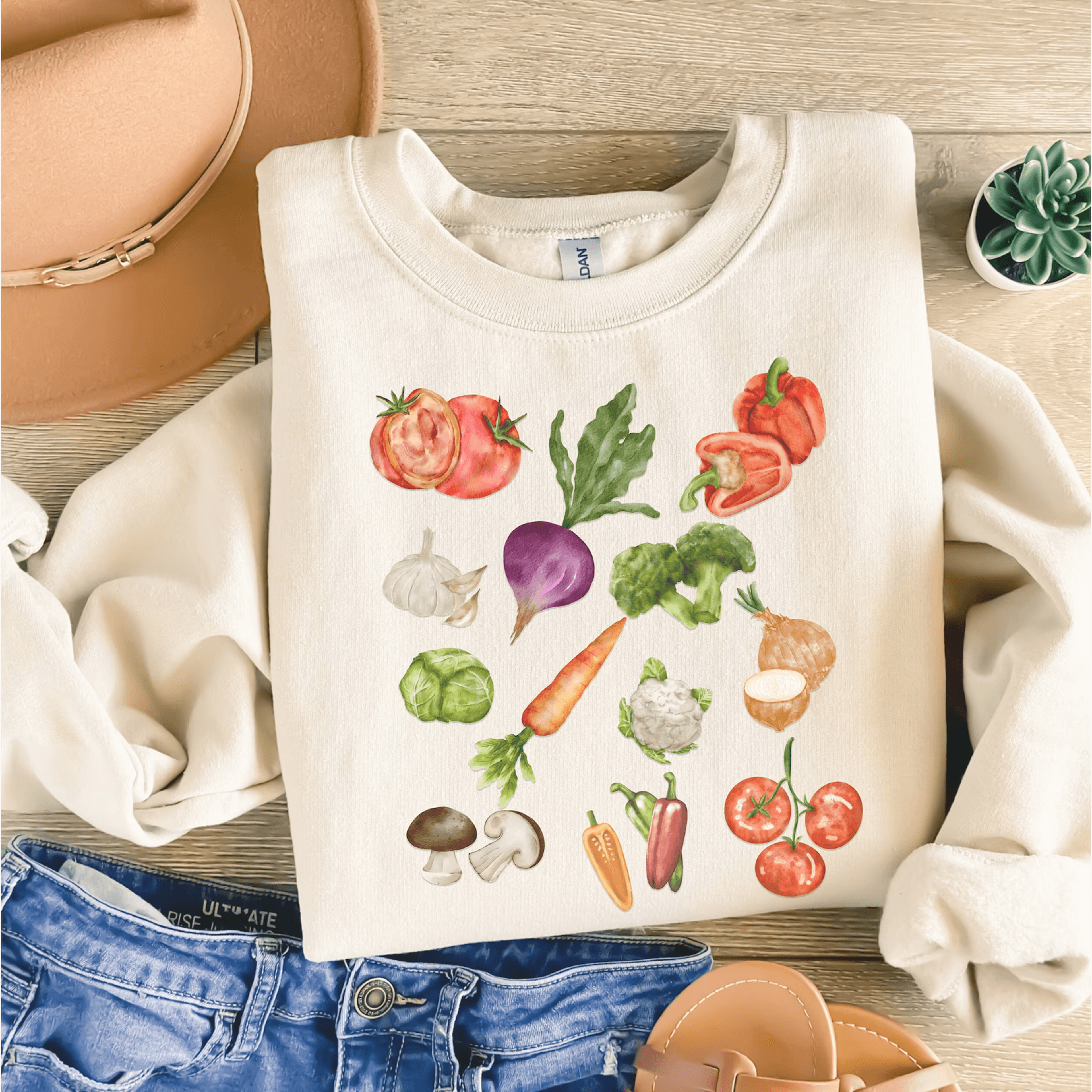 cottagecore vegetable shirt vintage garden tee plant lover canning season gift