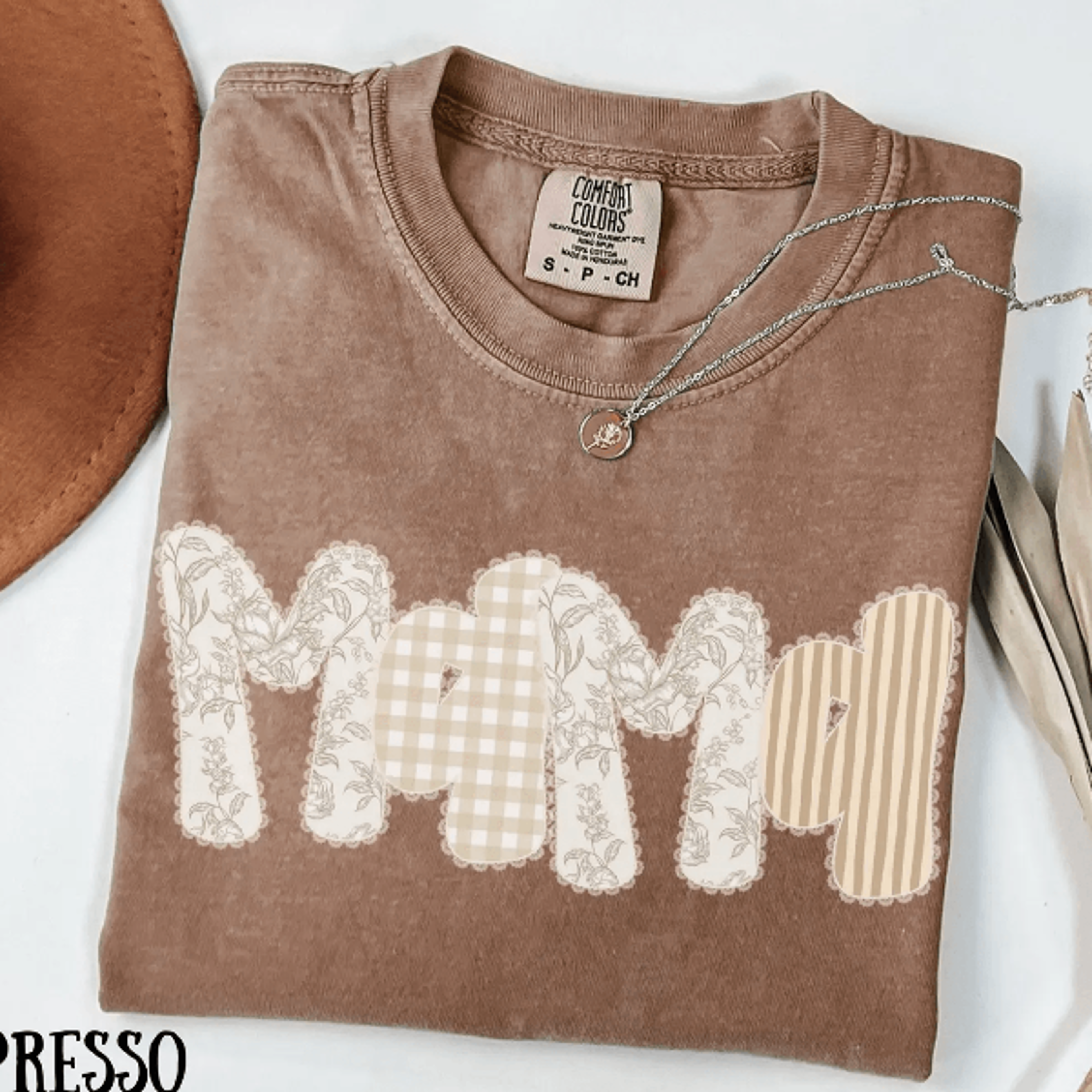 comfort colors mama shirt floral gingham vintage aesthetic mom tee gift