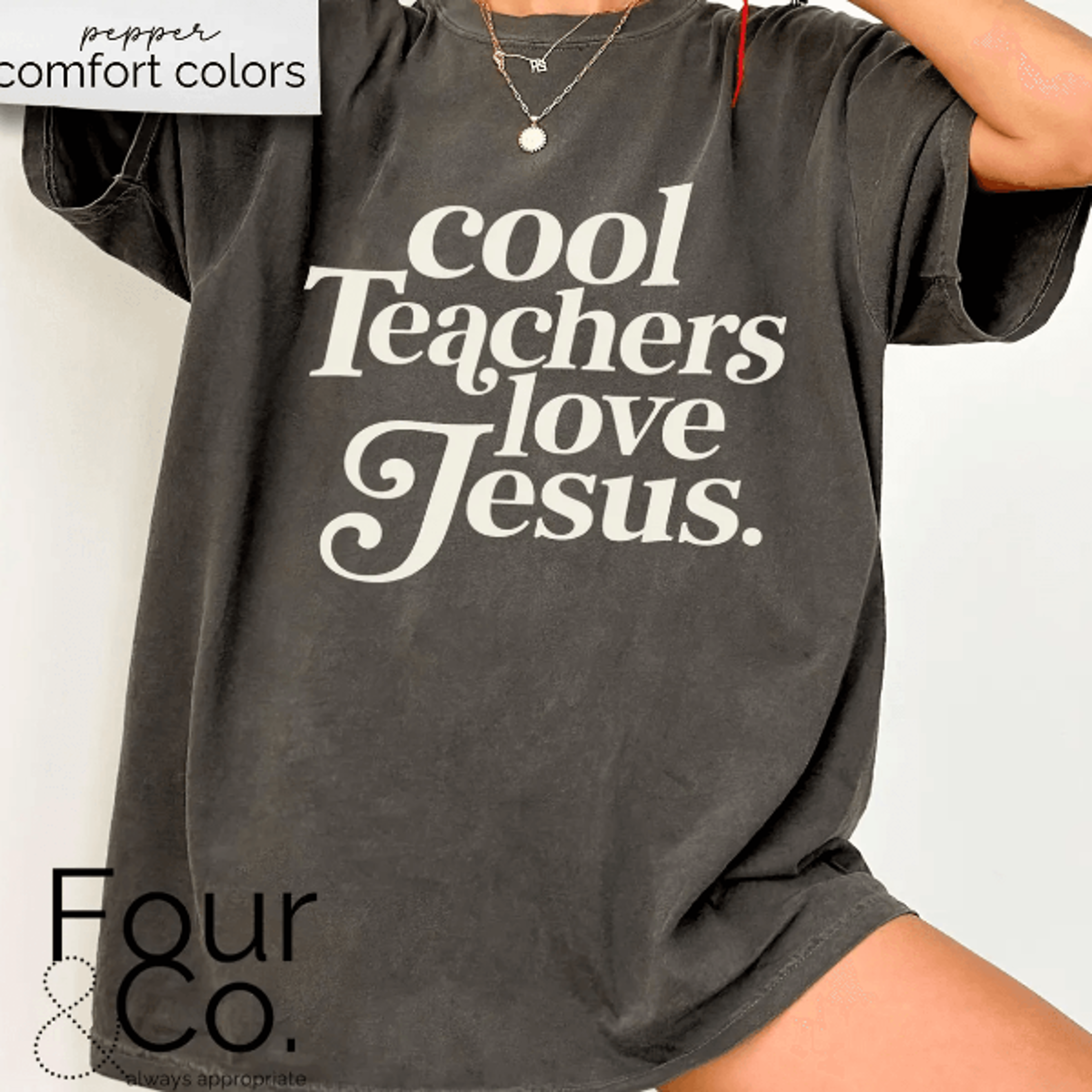 comfort colors cool teachers love jesus shirt | christian teacher appreciation faith tee