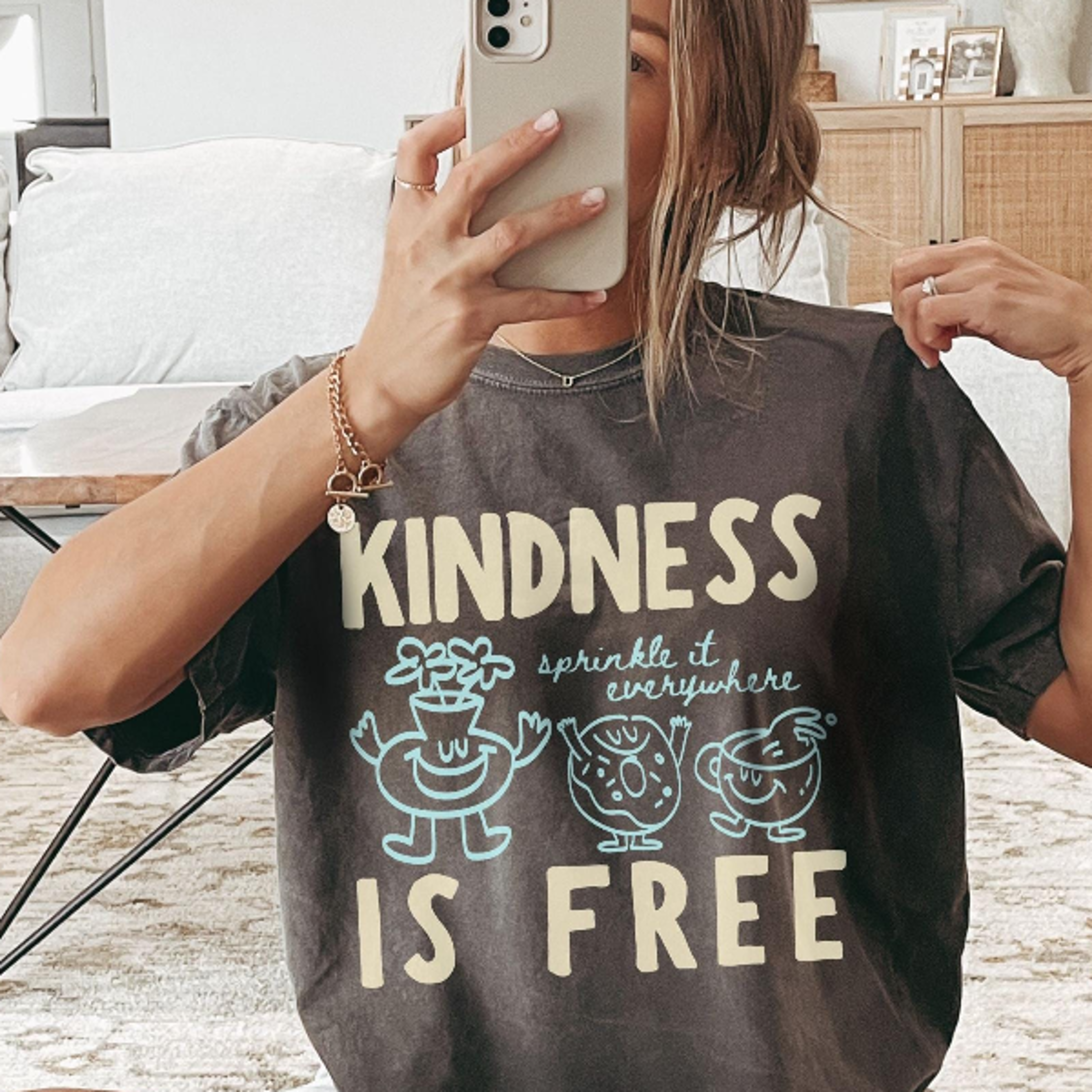 Kindness Is Free Doughnut Comfort Colors TShirt