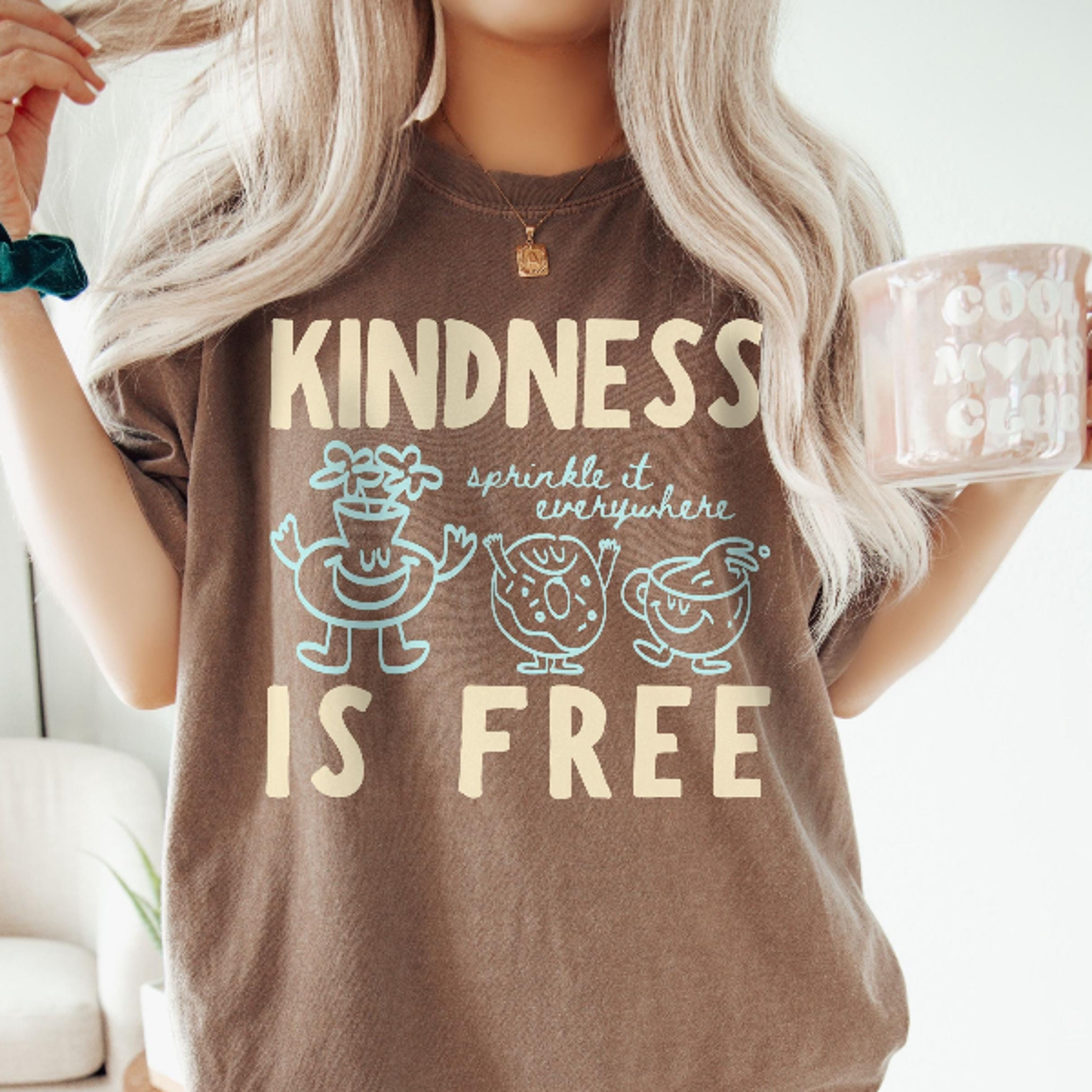 Kindness Is Free Doughnut Comfort Colors TShirt