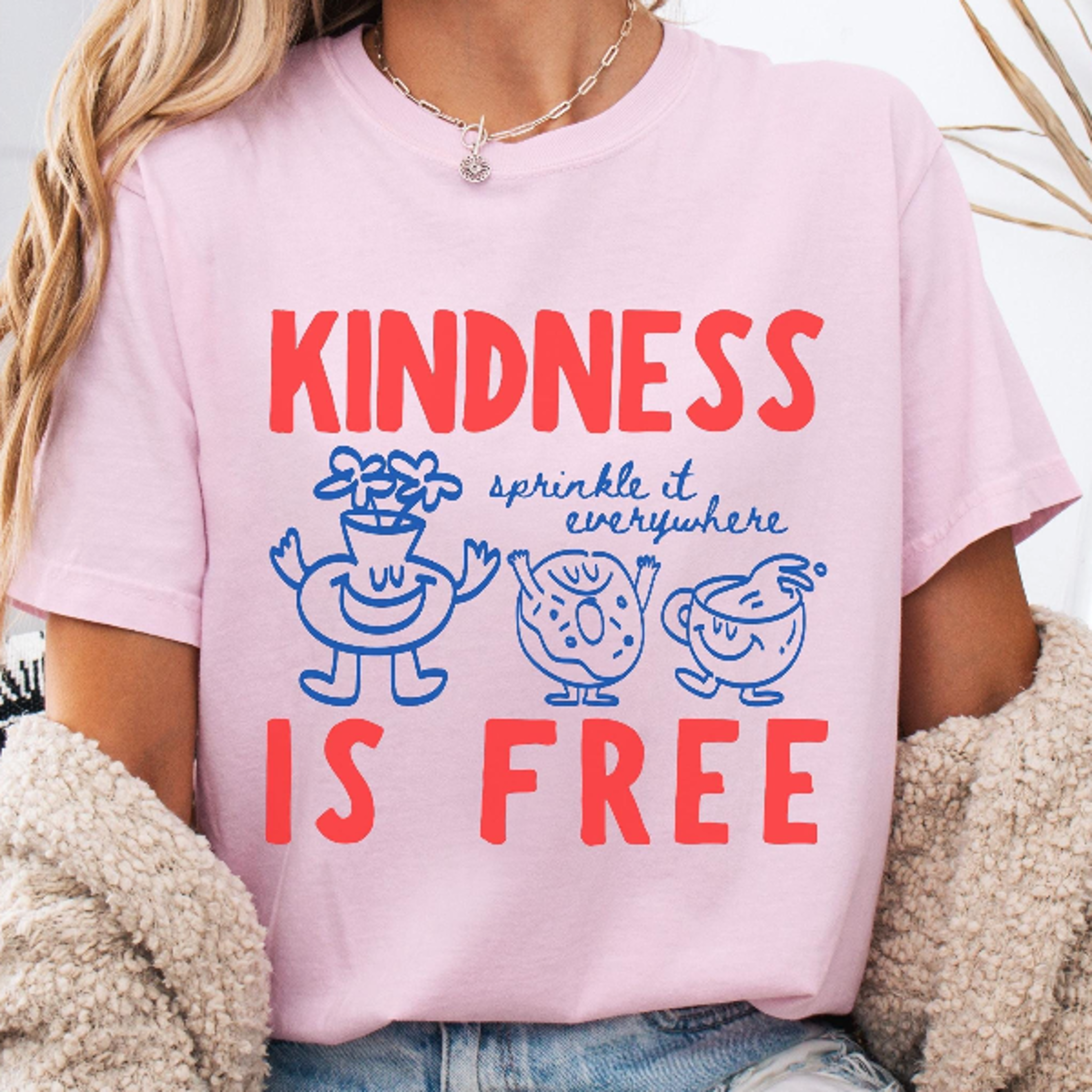 Kindness Is Free Doughnut Comfort Colors TShirt