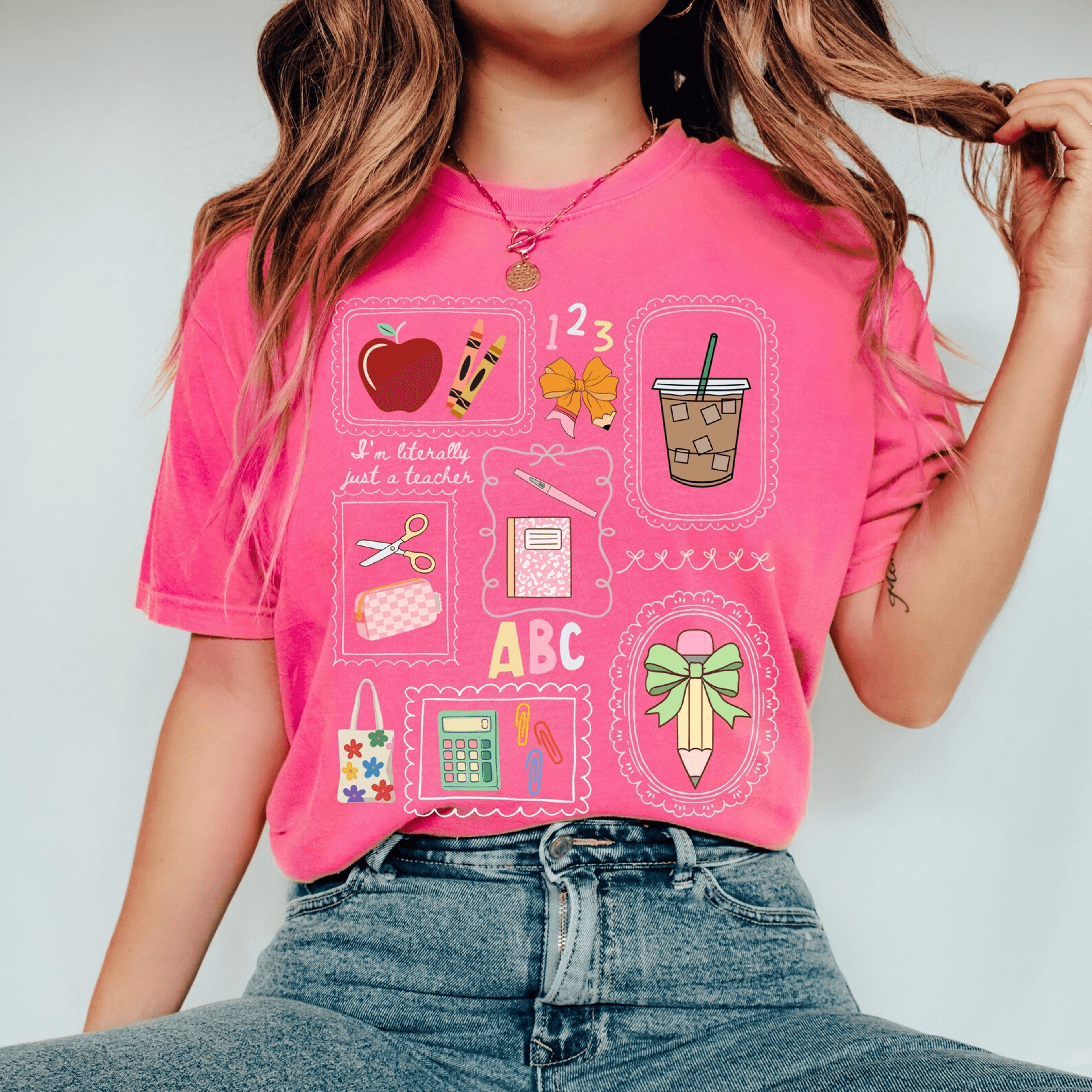 Comfort Colors Teacher Shirt Trendy Funny Teaching Tee Cute Teacher Gift 4