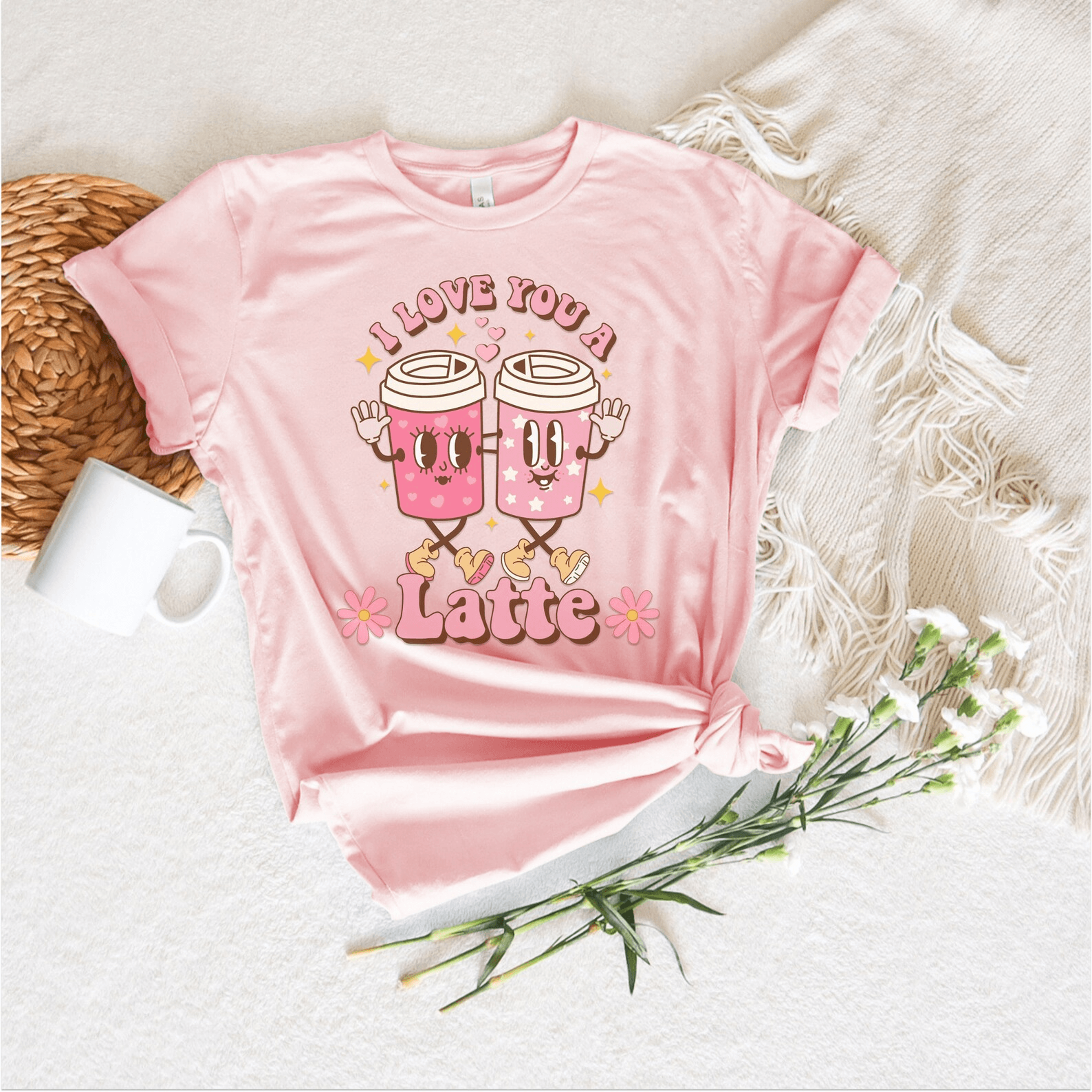 valentines coffee shirt for women coffee lover heart graphic tee cute casual valentine top