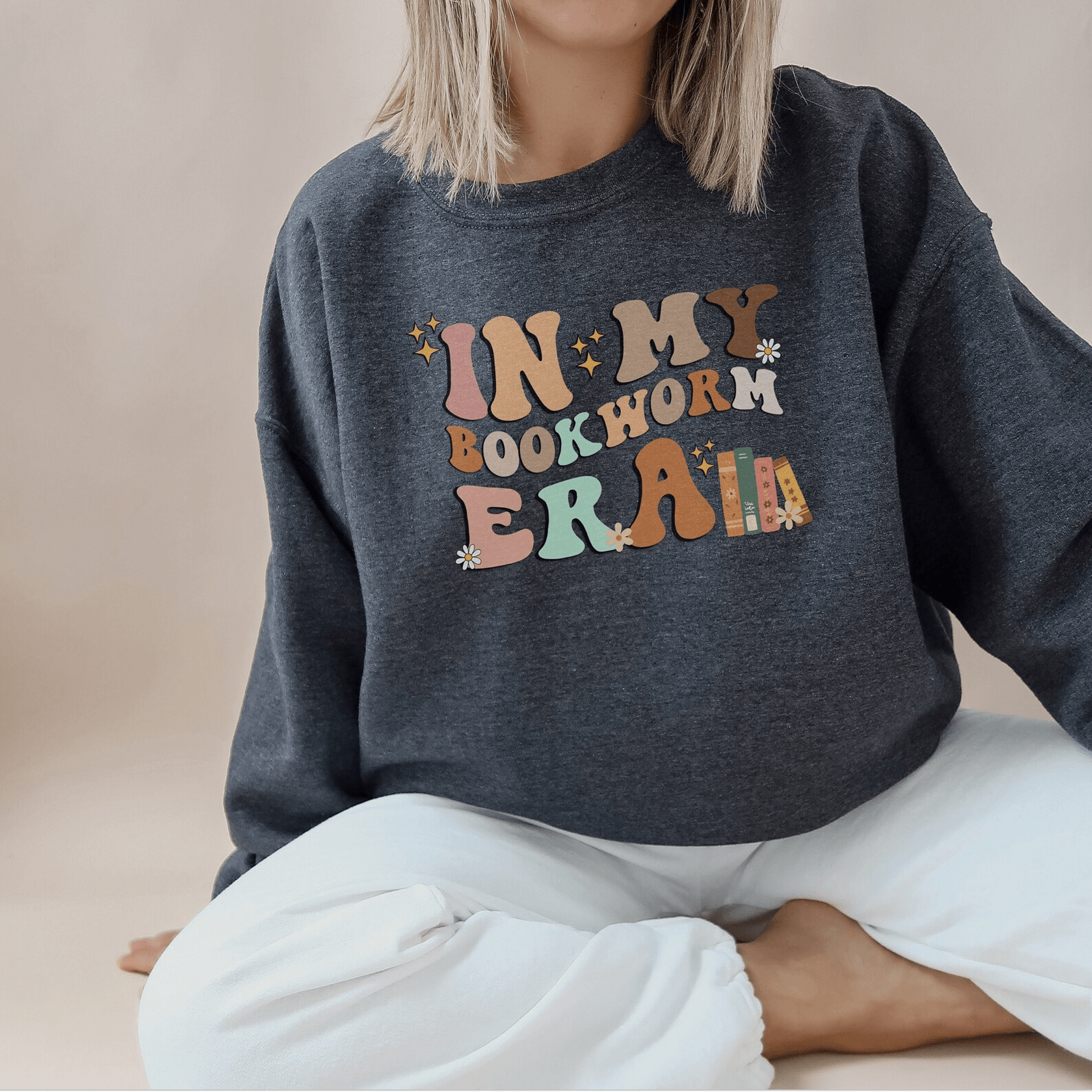 Reading Sweatshirt For Women Book Lover Crewneck Cozy Bookish Librarian Bookworm Pullover 4
