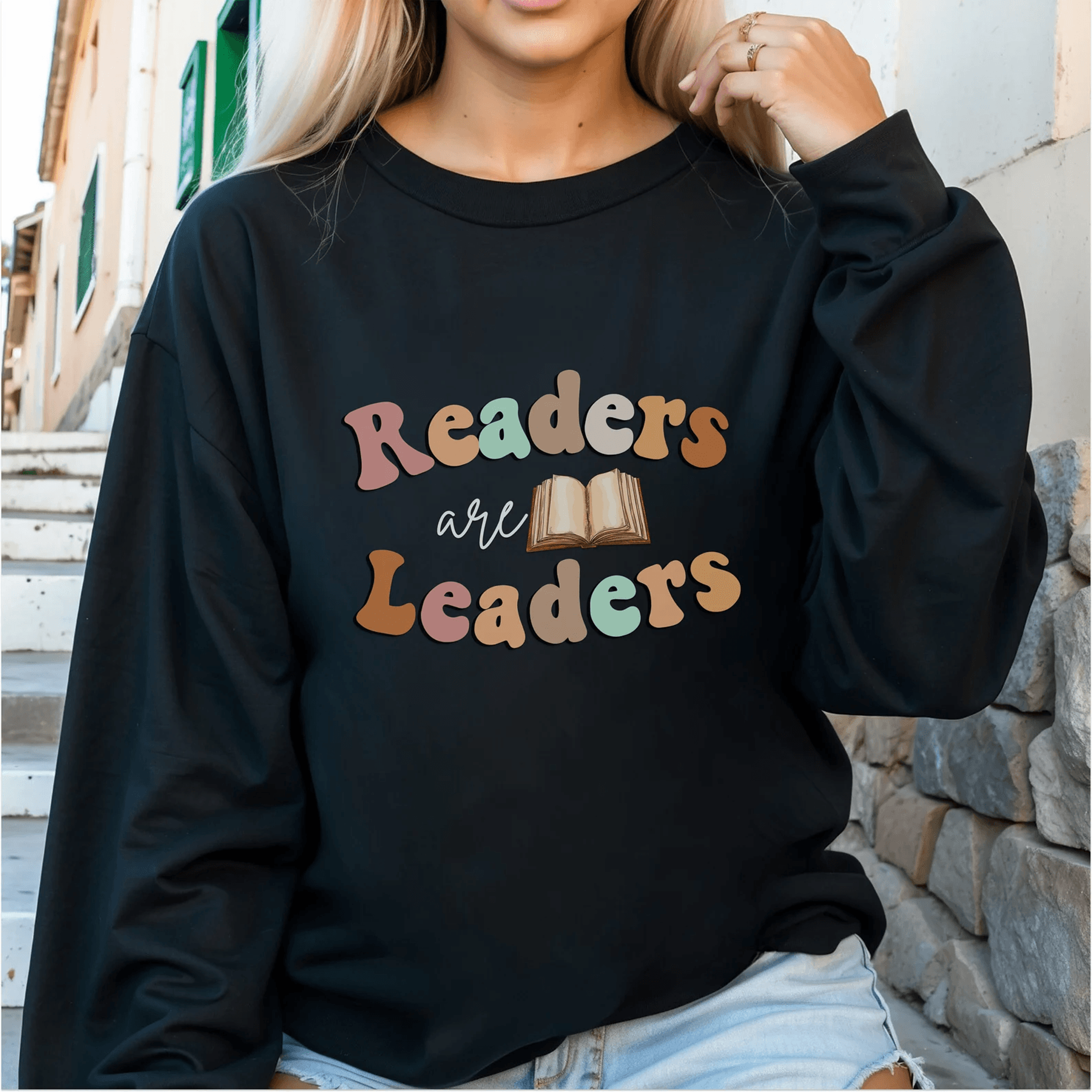 Reading Sweatshirt For Women Book Lover Bookish Crewneck Cozy Librarian Bookworm Gift Pullover 2