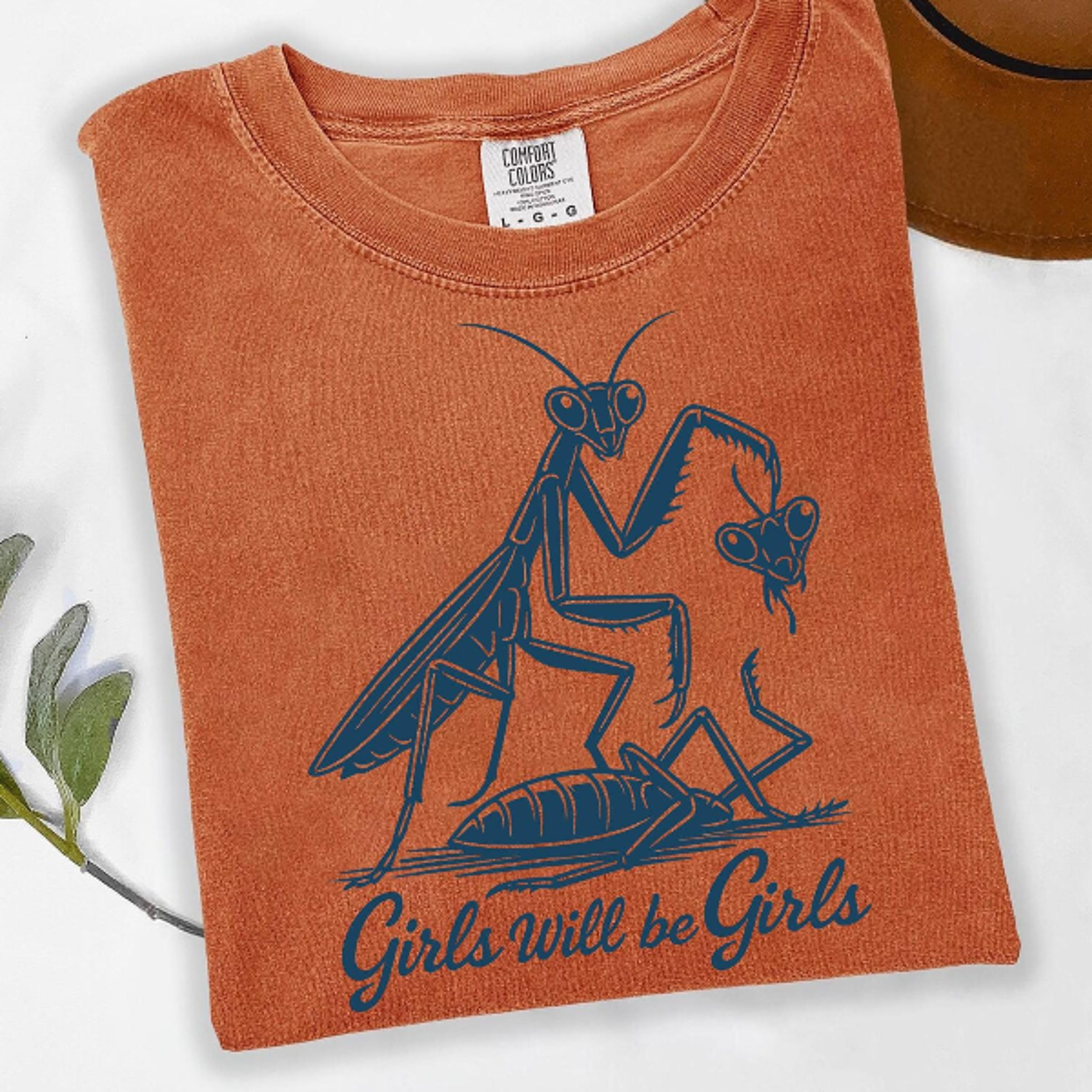 girls will be girls shirt, praying mantis tee, insect lover, funny insect shirt