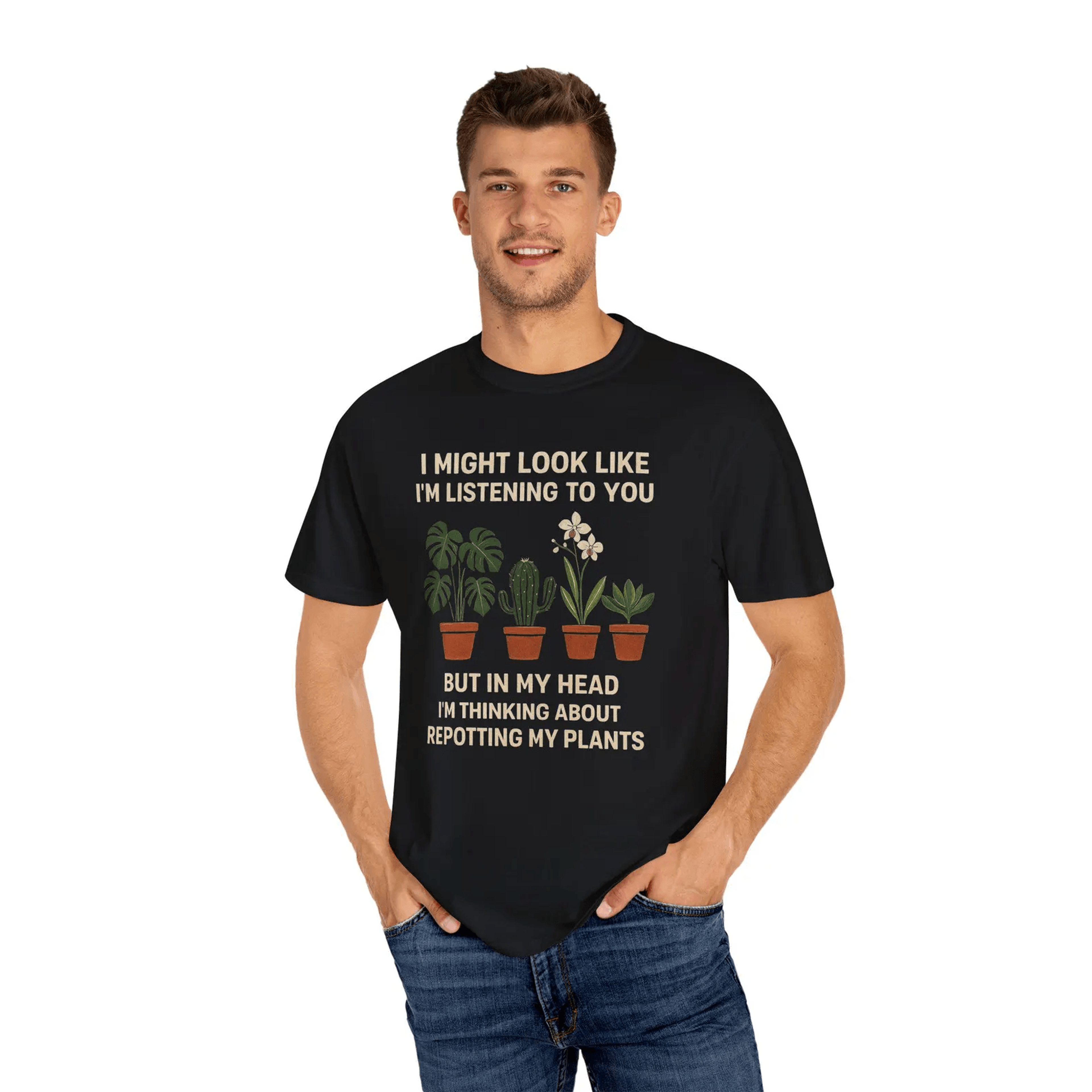Repotting My Plants Shirt Funny Plant Lover Tee Gardening Humor TShirt 3