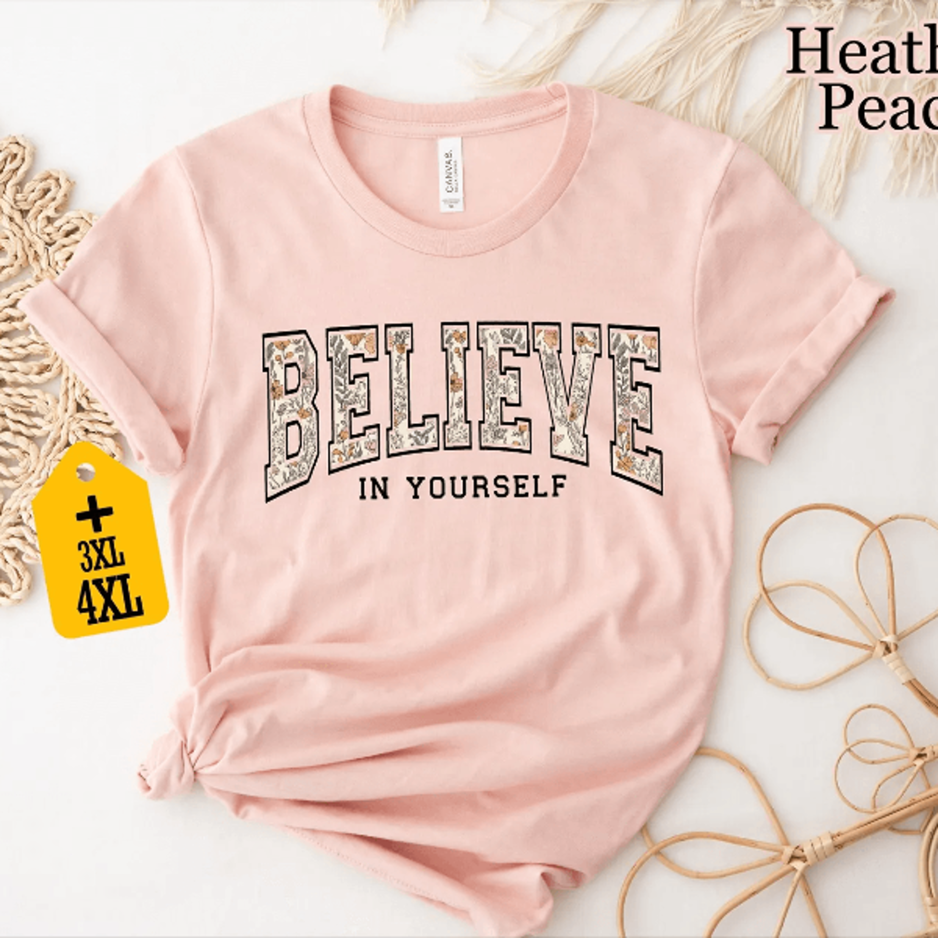 Comfort Colors Believe In Yourself Shirt Inspirational Motivational Tee 2