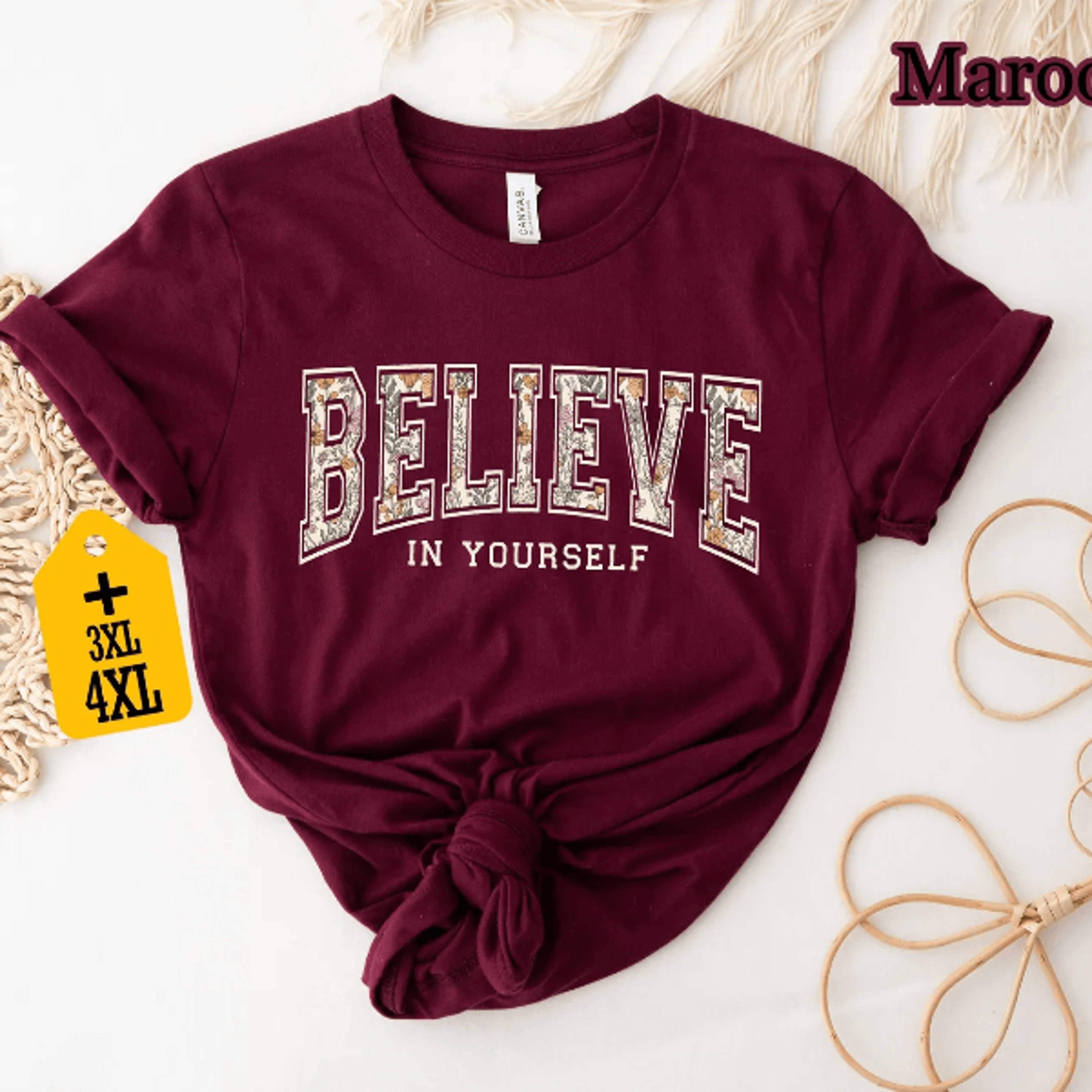 Comfort Colors Believe In Yourself Shirt Inspirational Motivational Tee 5