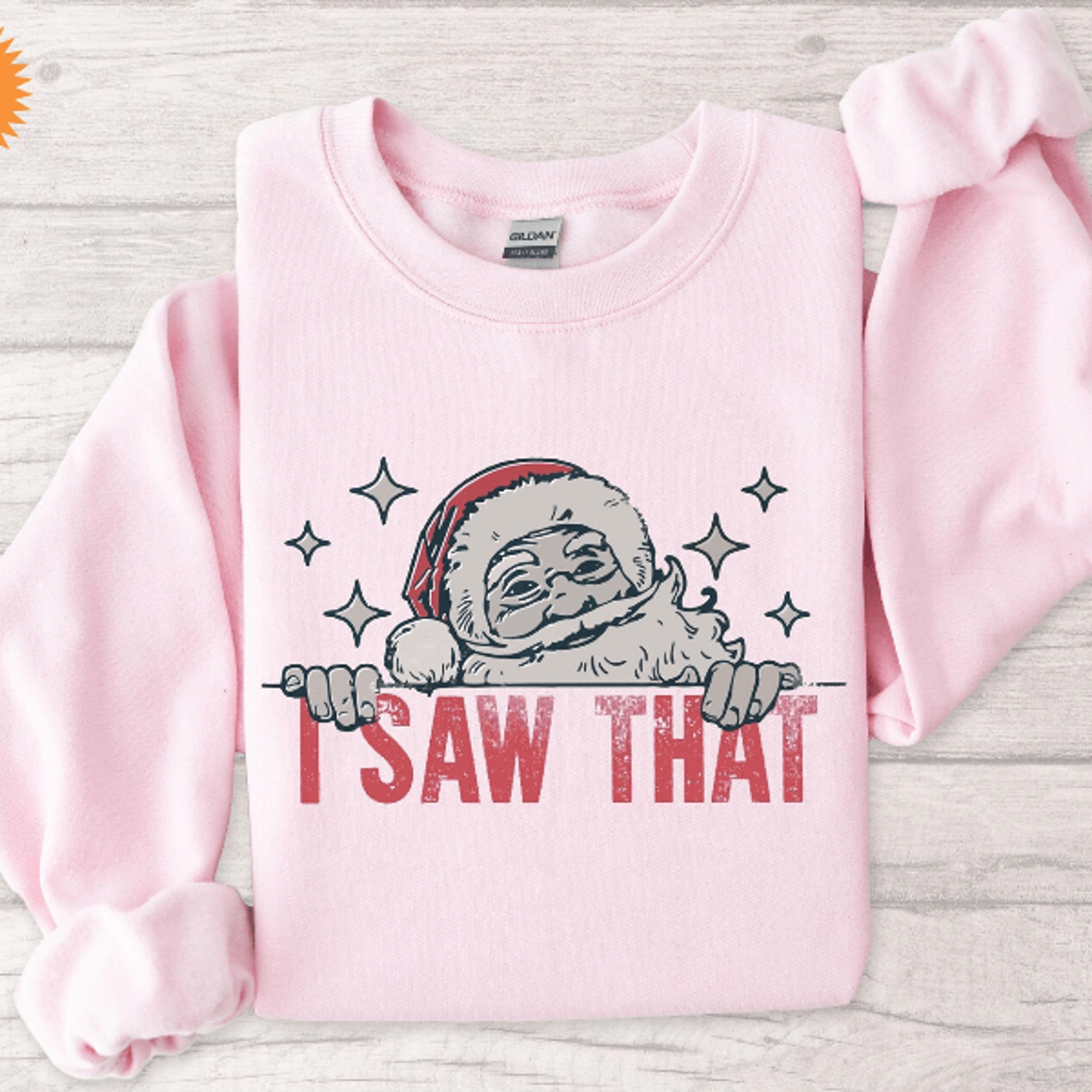 funny christmas sweatshirt i saw that santa claus holiday humor pullover