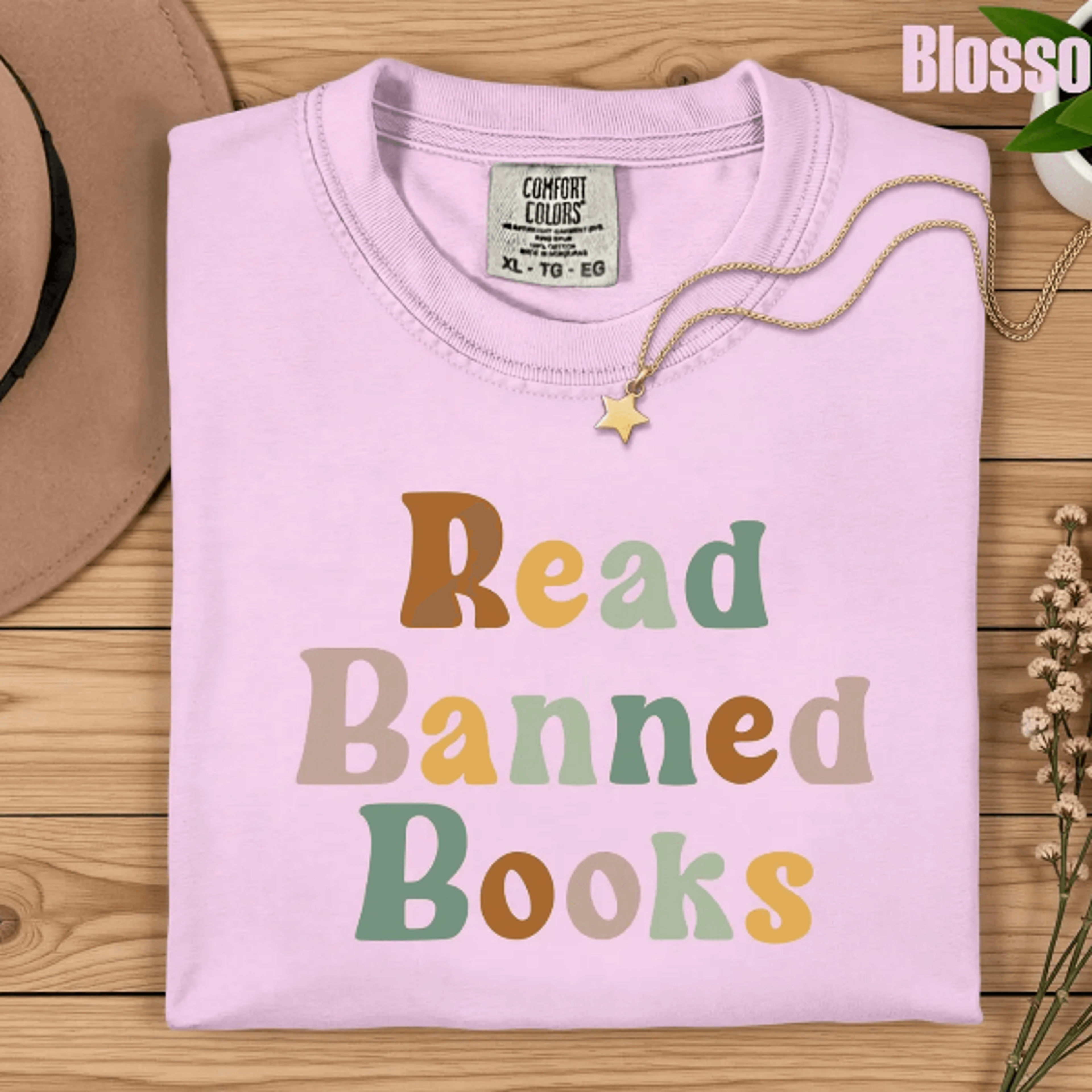 comfort colors read banned books t-shirt vintage book lover literary graphic tee