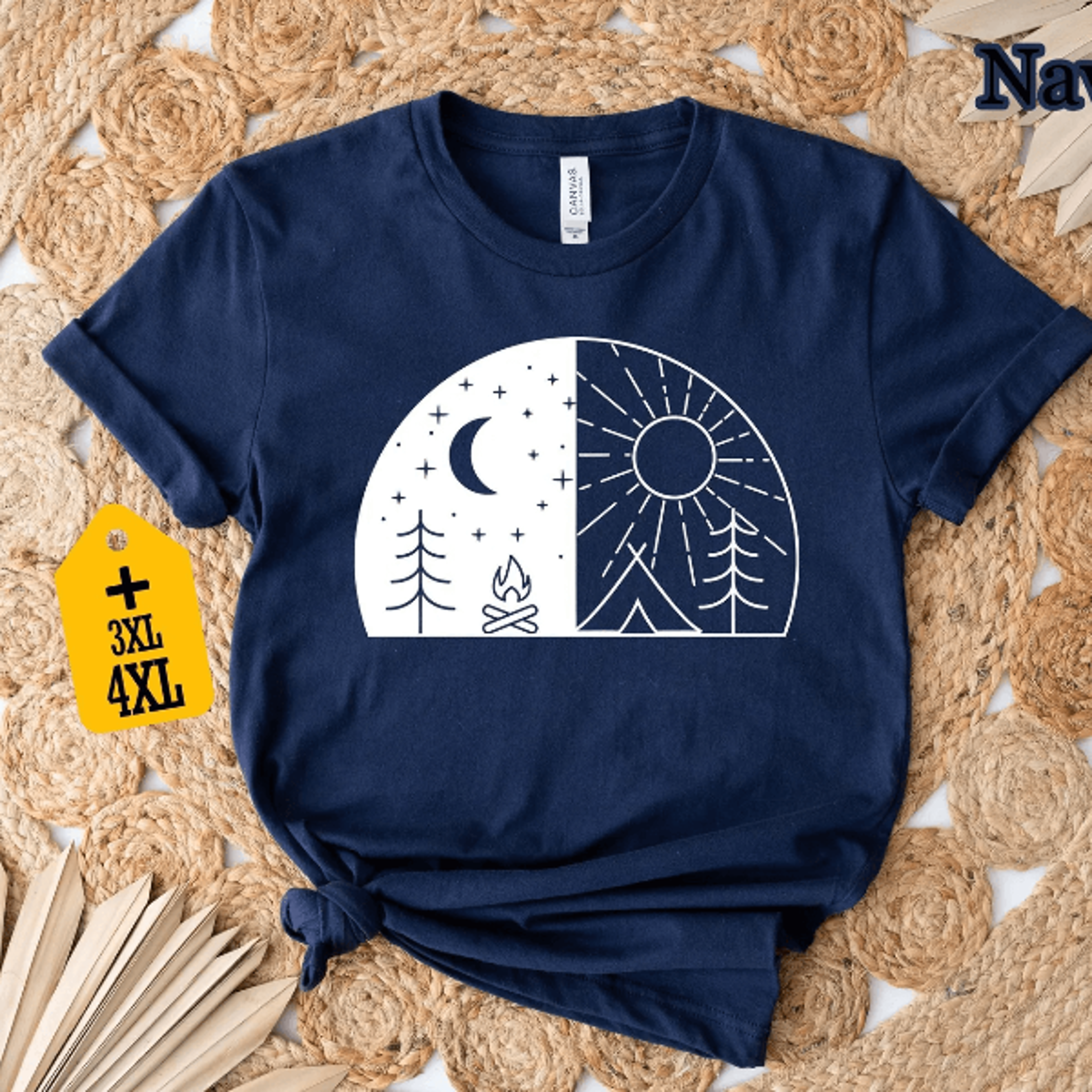 Day And Night Camping Shirt  Aesthetic Hiking  Nature Lover Wanderlust Outdoor Tee 4